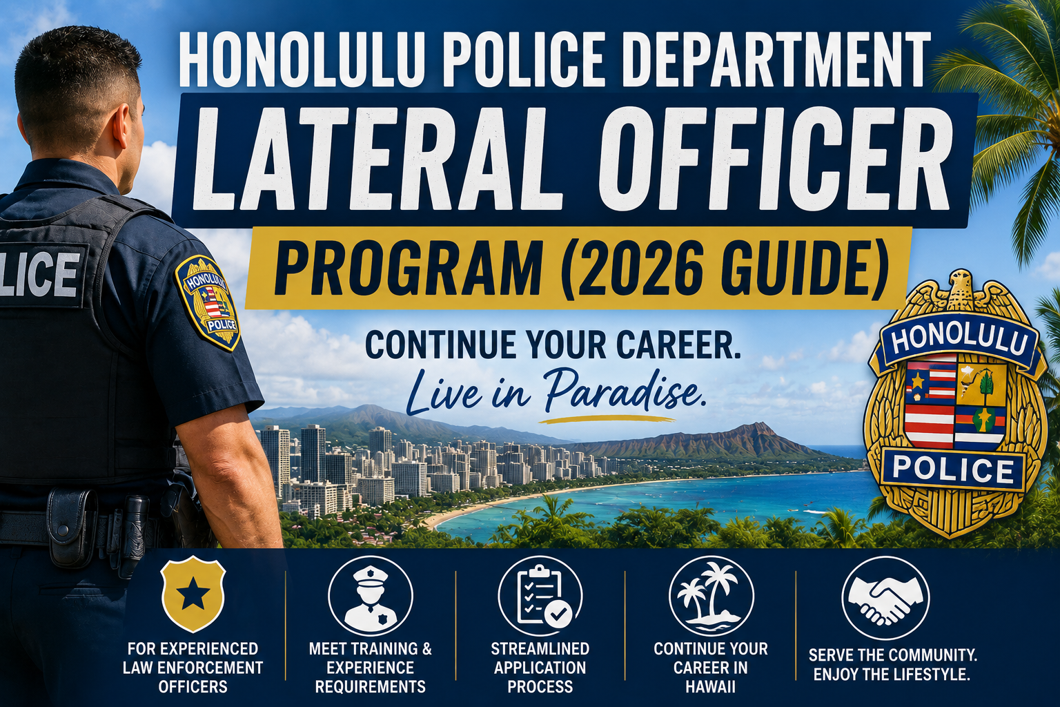 Thinking About Moving to Hawaii as a Police Officer? Here’s What Lateral Officers Need to Know