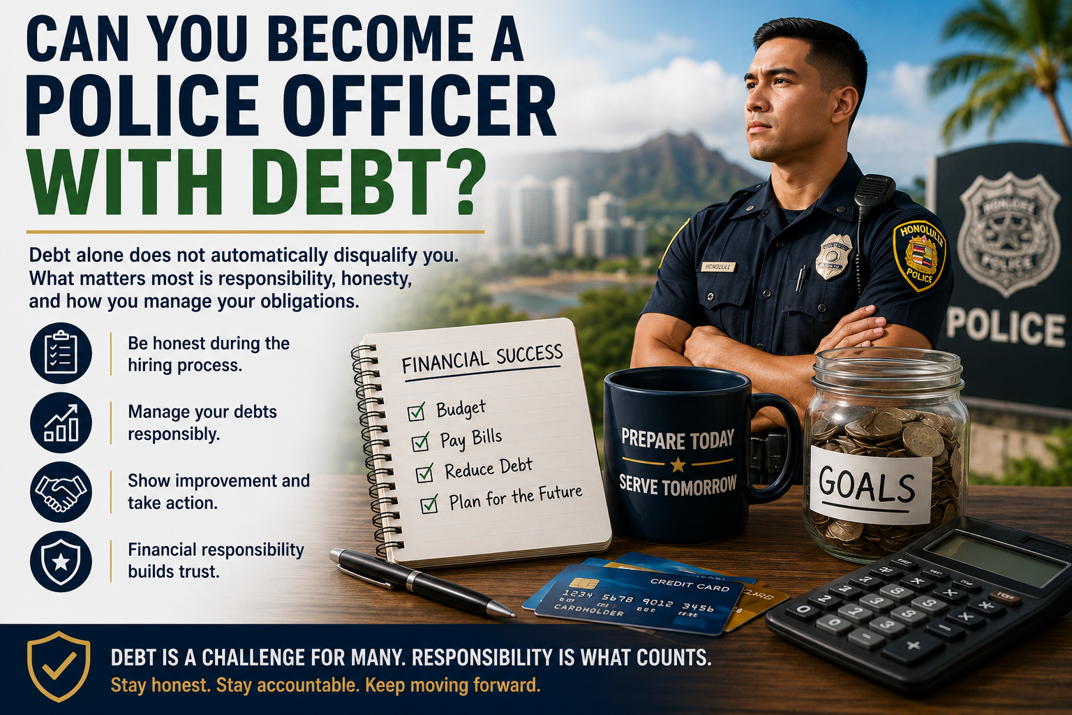 Can You Become a Police Officer With Debt?