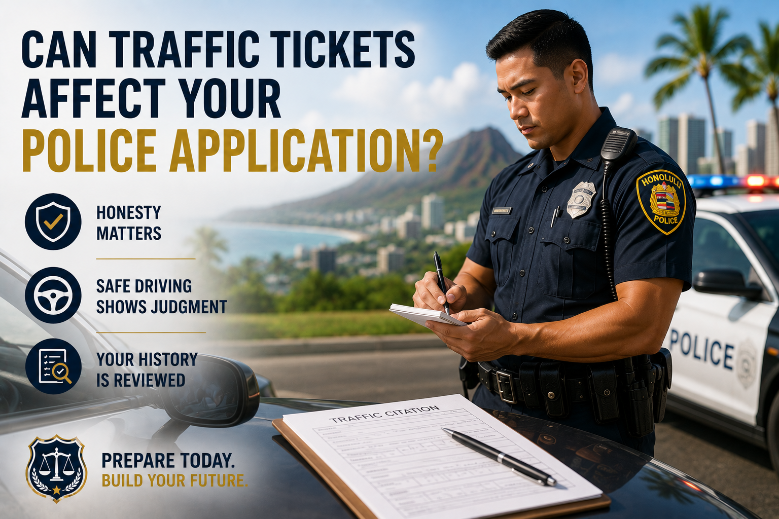 Can Traffic Tickets Affect Your Police Application?