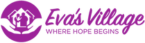 Evil Massage logo with purple text and a cartoonish figure in a mask in purple.