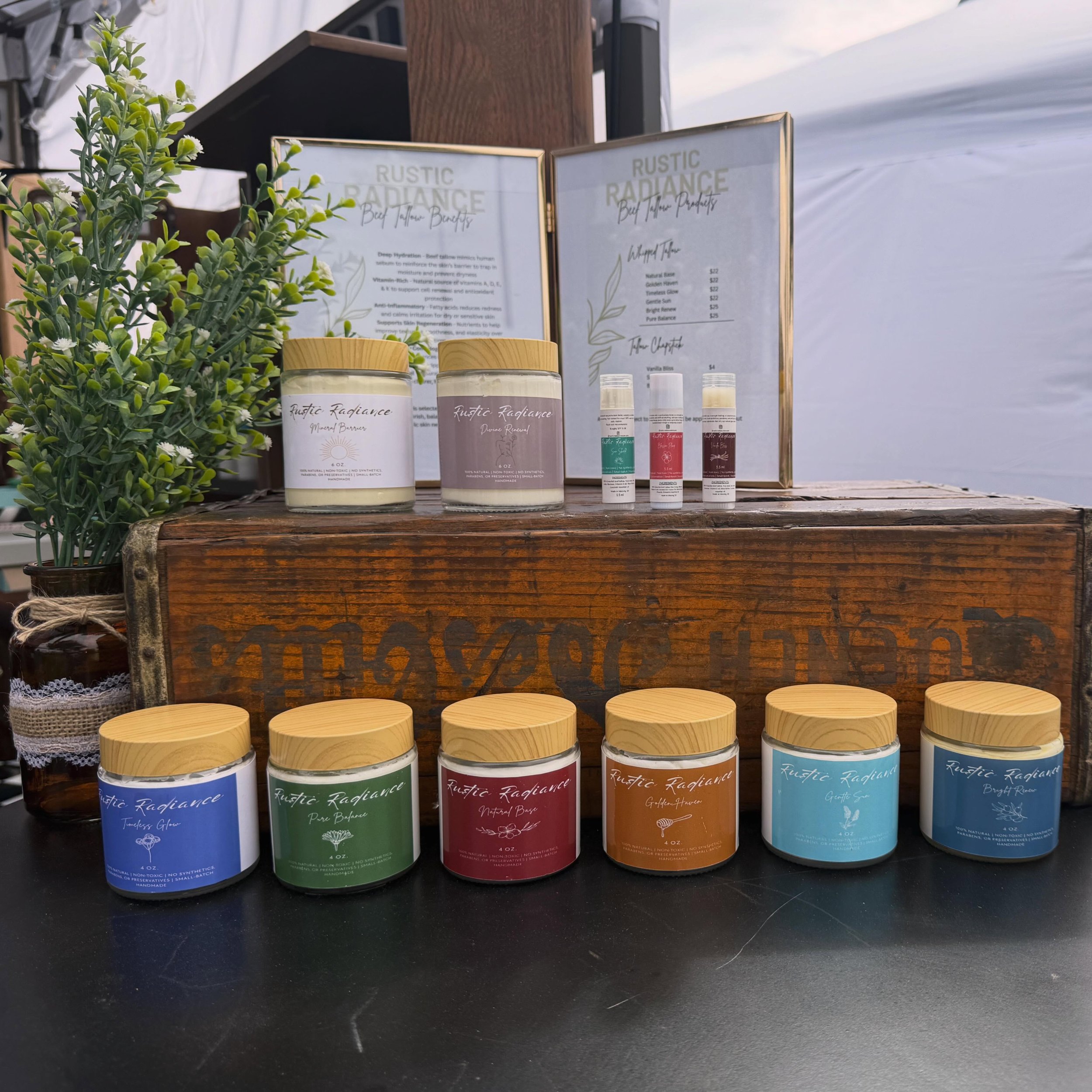 Have a couple new products making their debut this weekend ✨🤎

We&rsquo;ll be at the Kuna Hometown Fair this weekend so come check them out!! 

#naturalingredients #tallow #skincare #nontoxicbeauty