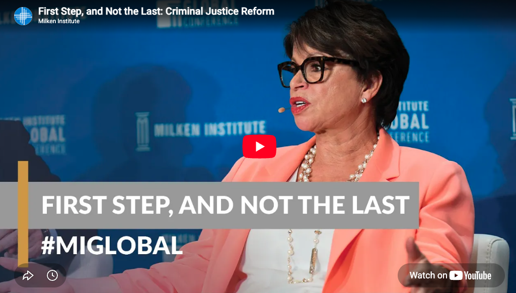 Milken Institute Video With Governor Phil Bryant, “First Step, and Not The Last: Criminal Justice Reform”
