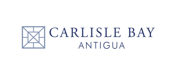 Logo for Carlisle Bay Antigua featuring a geometric square design and the text 'Carlisle Bay Antigua'.