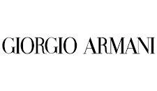 Giorgio Armani logo in black text on a white background.