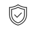 Shield icon with a checkmark in the center.