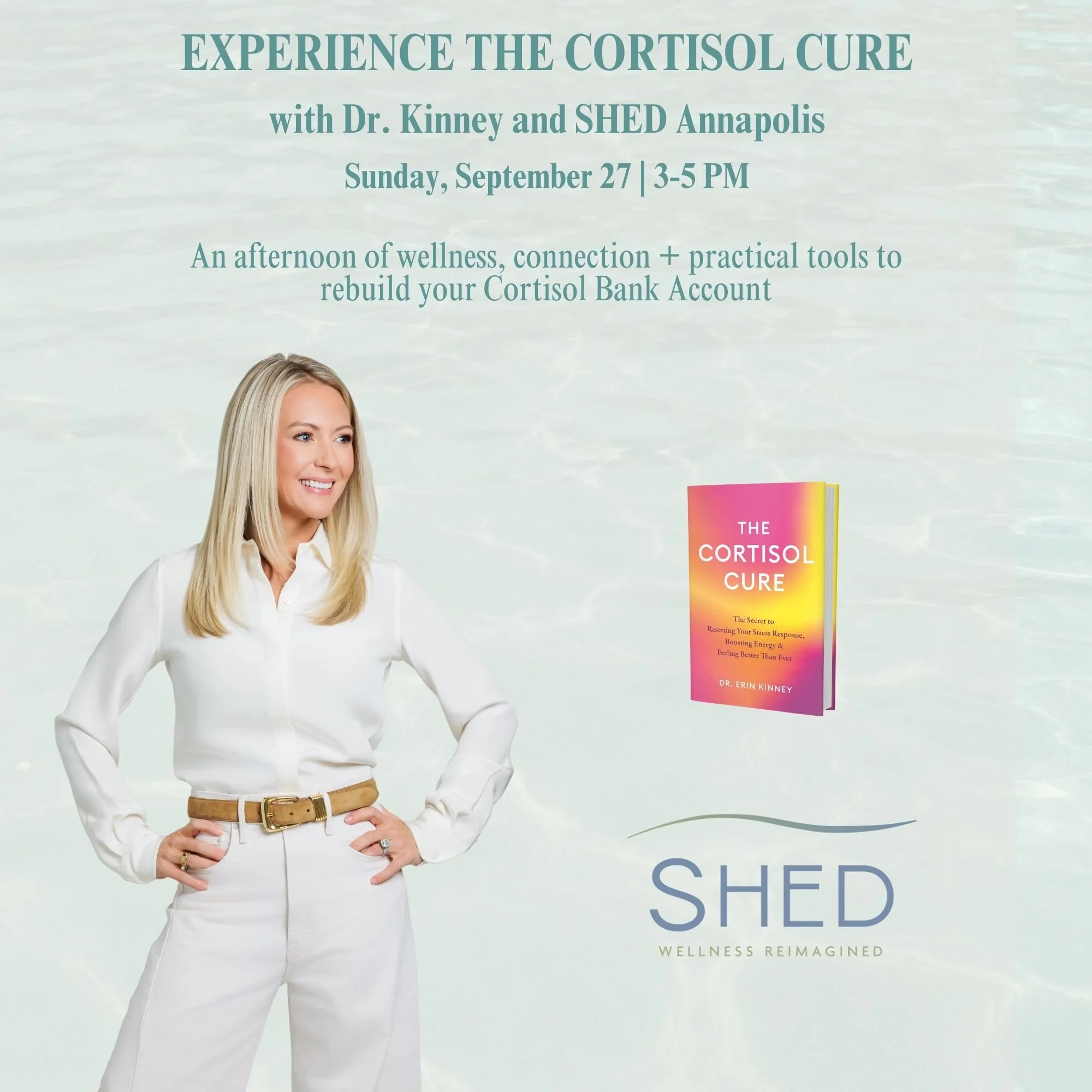 Experience The Cortisol Cure with Dr. Kinney and Shed Annapolis