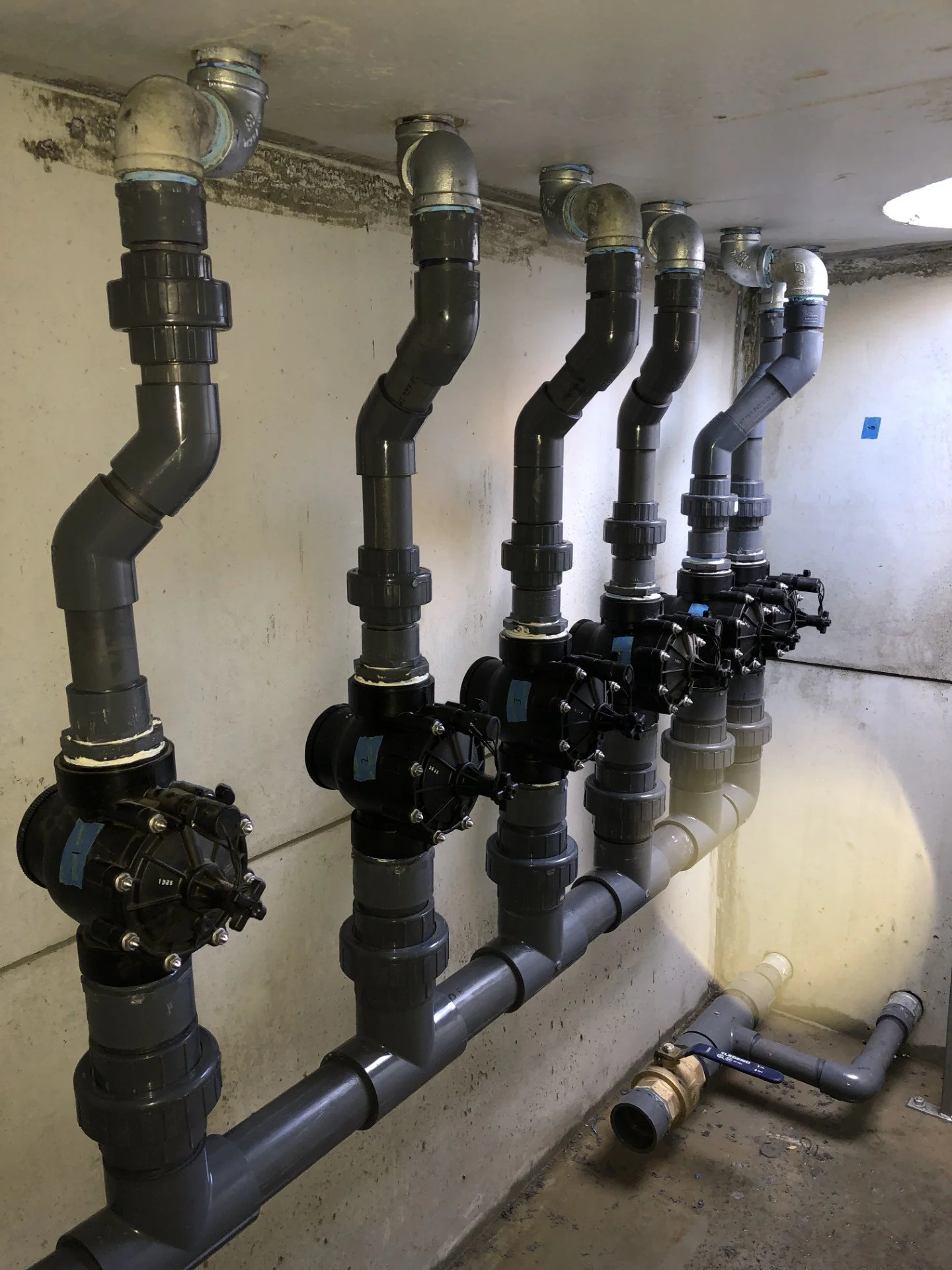 Custom subterranean pump house for wildfire suppression and irrigation.