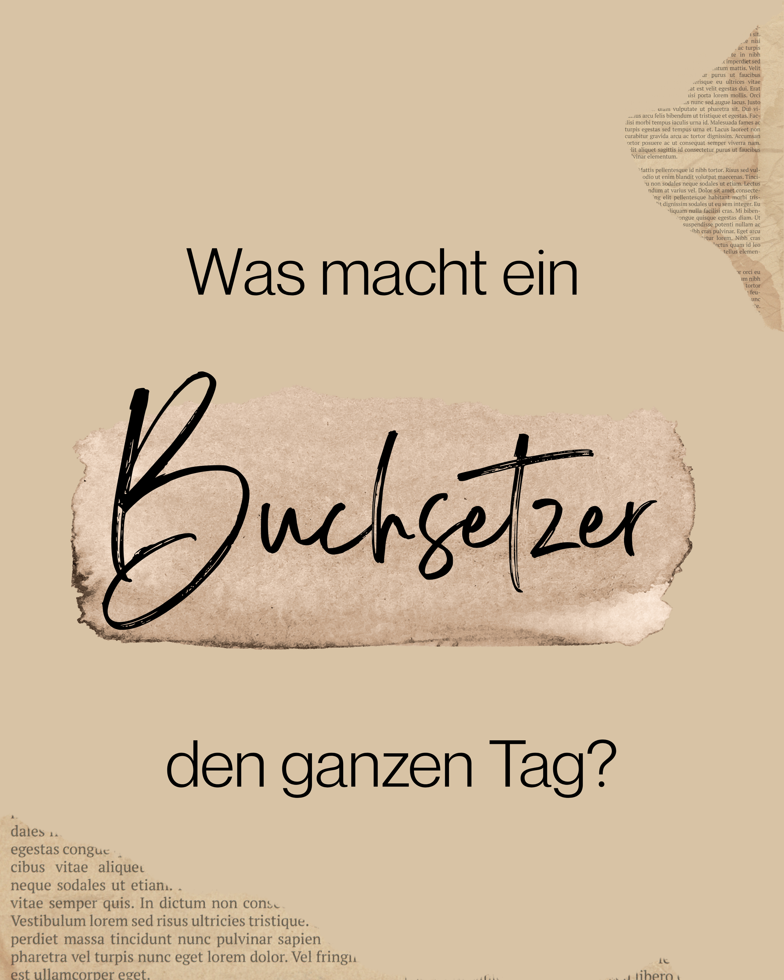 Was macht ein Buchsetzer eigentlich den ganzen Tag?