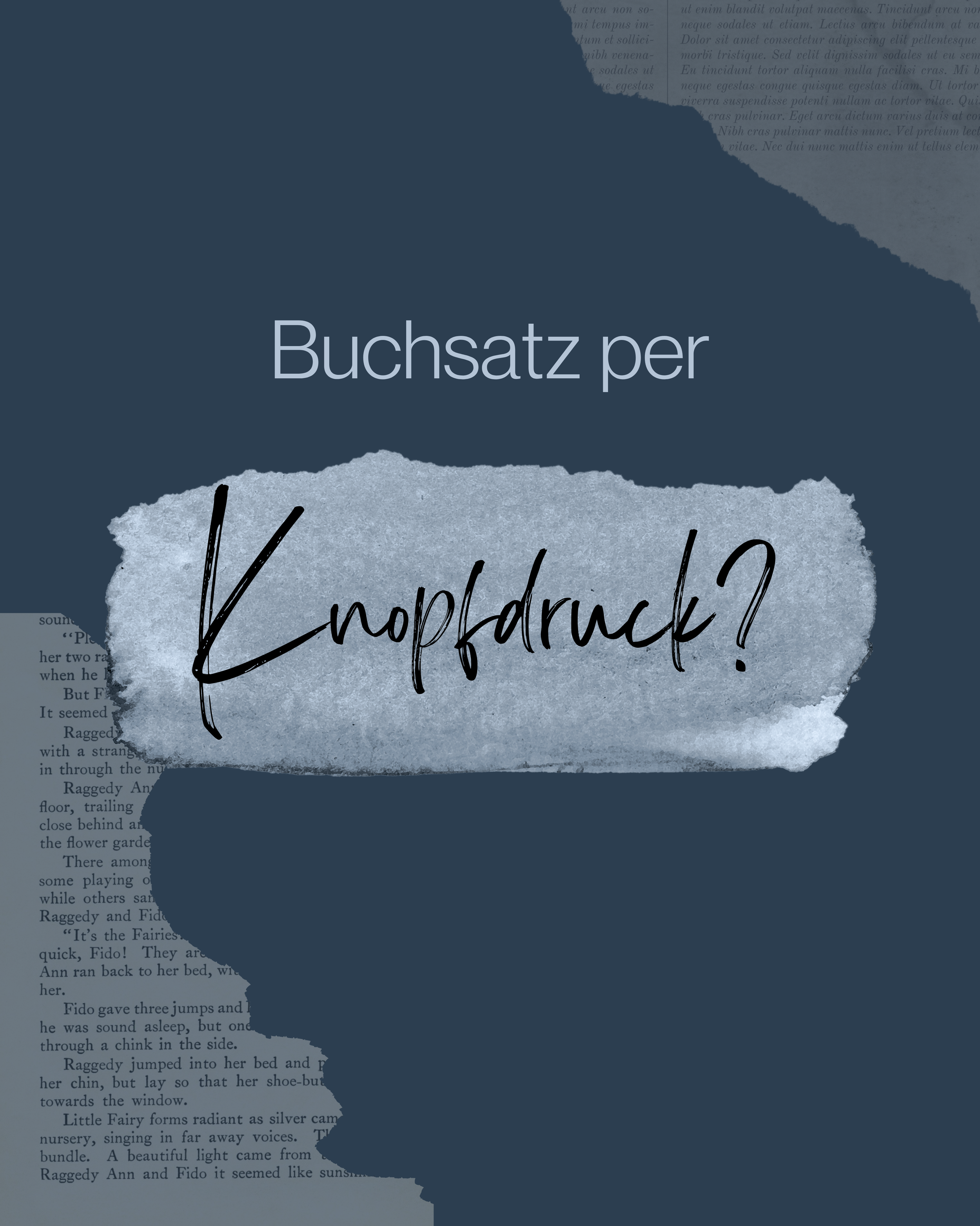 Buchsatz per Knopfdruck? Warum professioneller Buchsatz mehr ist als ein automatischer Export