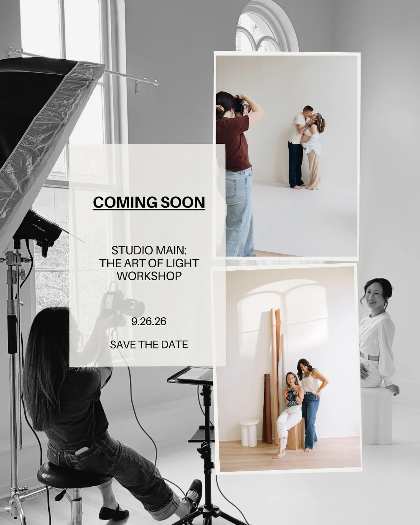 Something exciting is coming to Studio Main&hellip; ✨

We&rsquo;ve been working behind the scenes on something we&rsquo;re so excited to finally share.

The Art of Lighting Workshop with Amanda &amp; Nikita, owners of Studio Main.

A hands-on experie