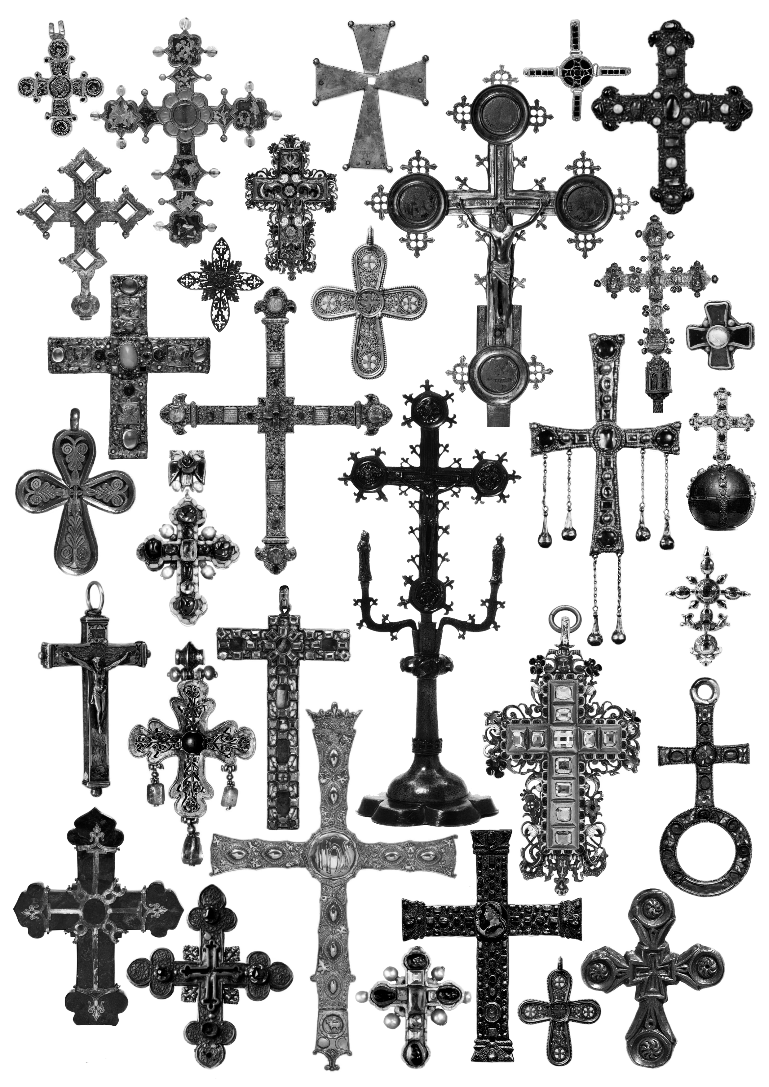 Reliquary Cross Waterslide Decals