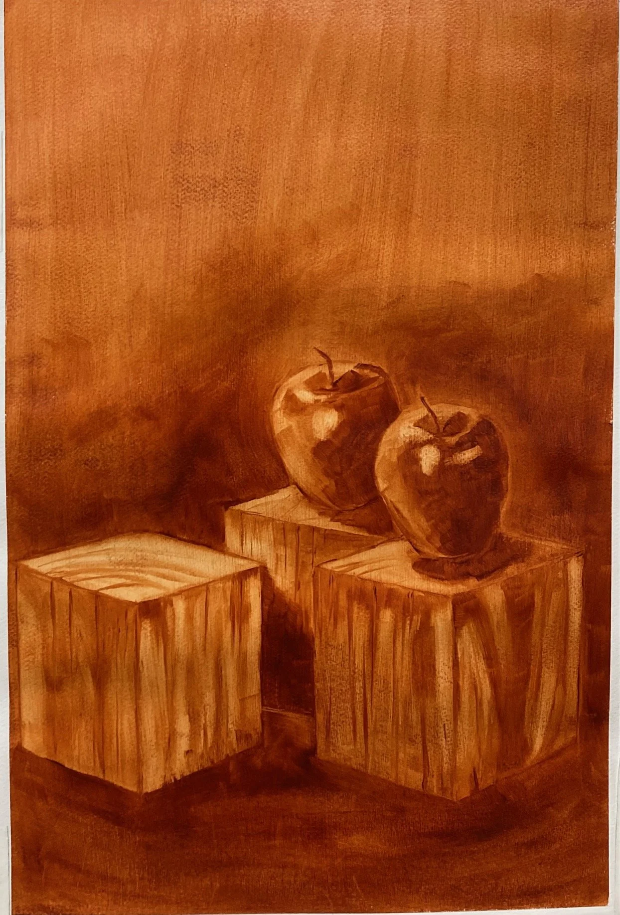Monochromatic Still Life Oil on paper