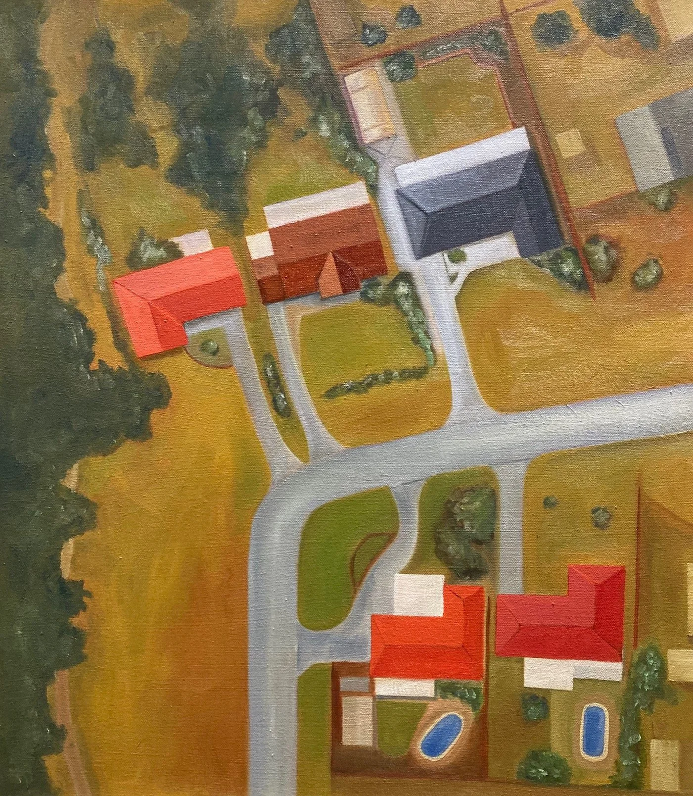 “Bywood Way” 2026 Oil on canvas (23” x 20”)