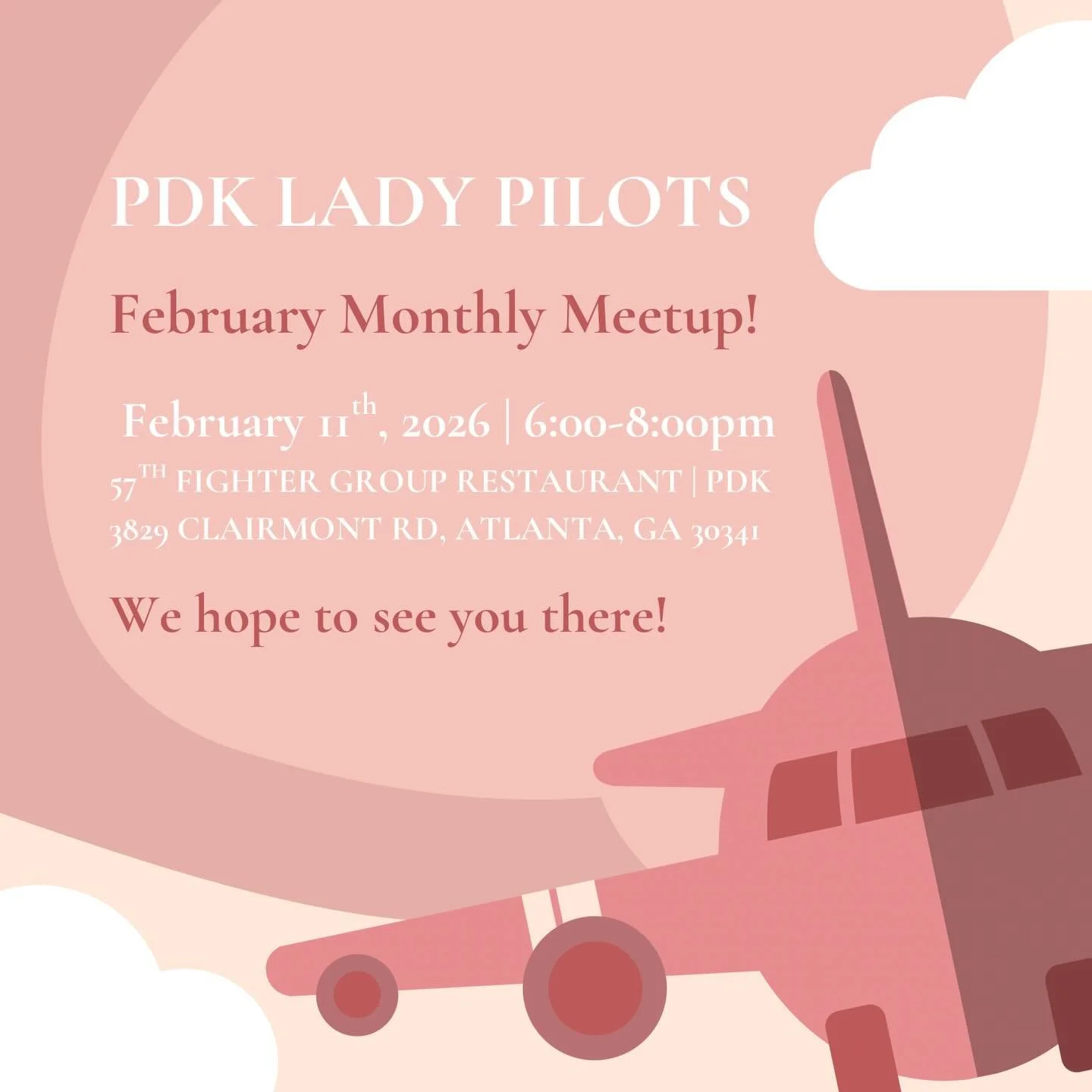We hope to see you at our next meet-up! 💕✈️