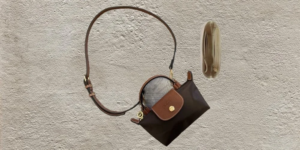 Turning a Longchamp mini into a strap bag