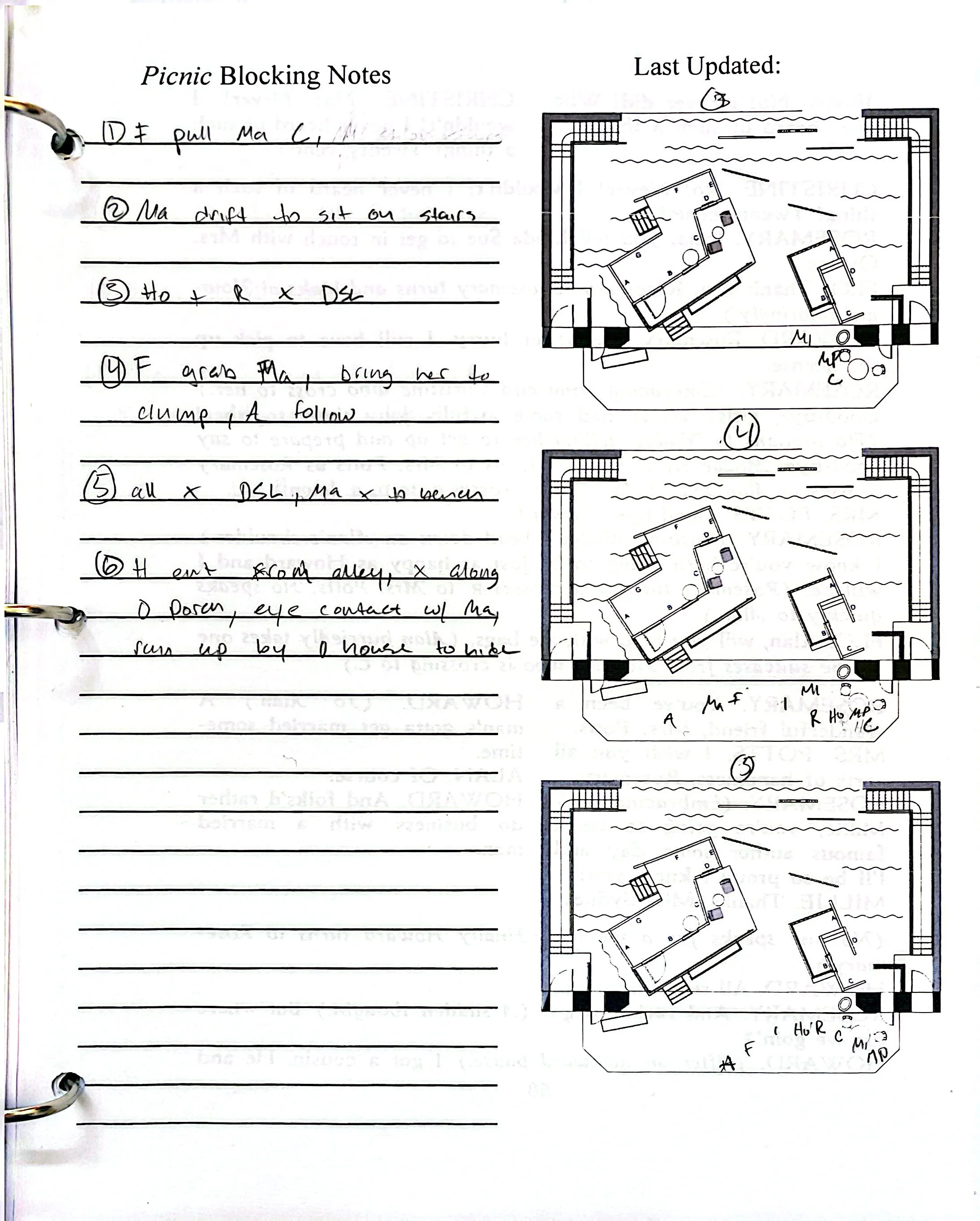 Blocking Notes pg. 1 - Picnic 2025