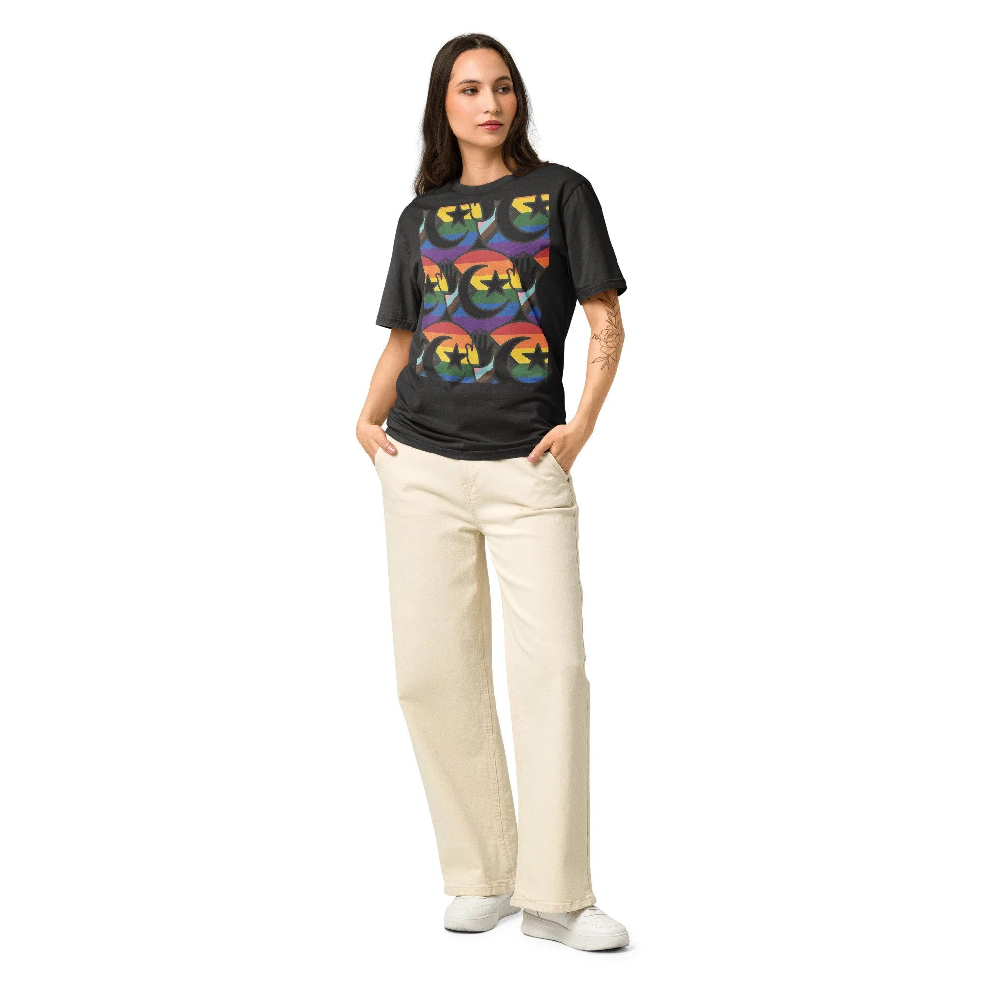 Queer Shia UK - Unisex Garment Dyed Creator 2.0 Vintage T-Shirt | Stanley/Stella SATU041