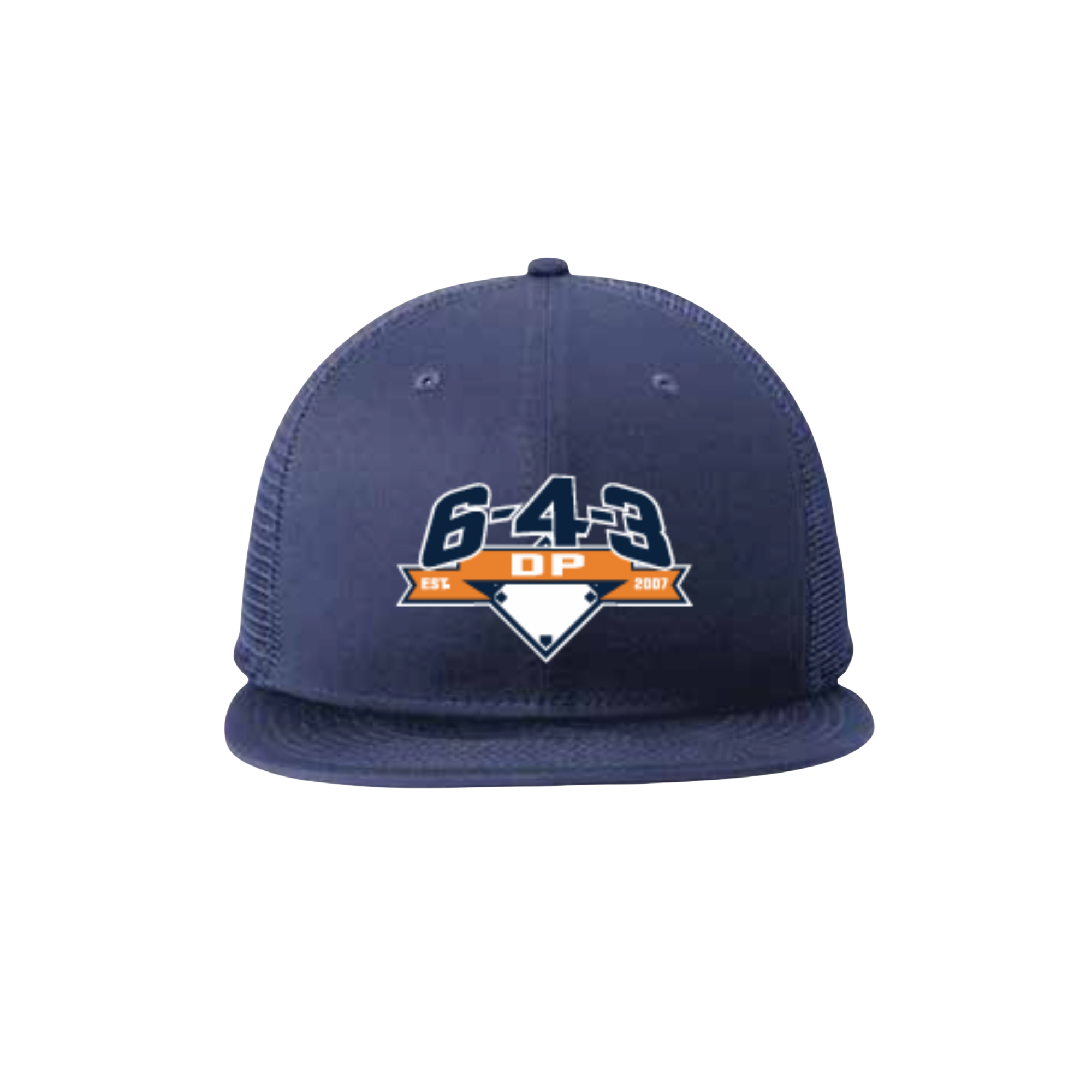 new era trucker - navy transparent.png