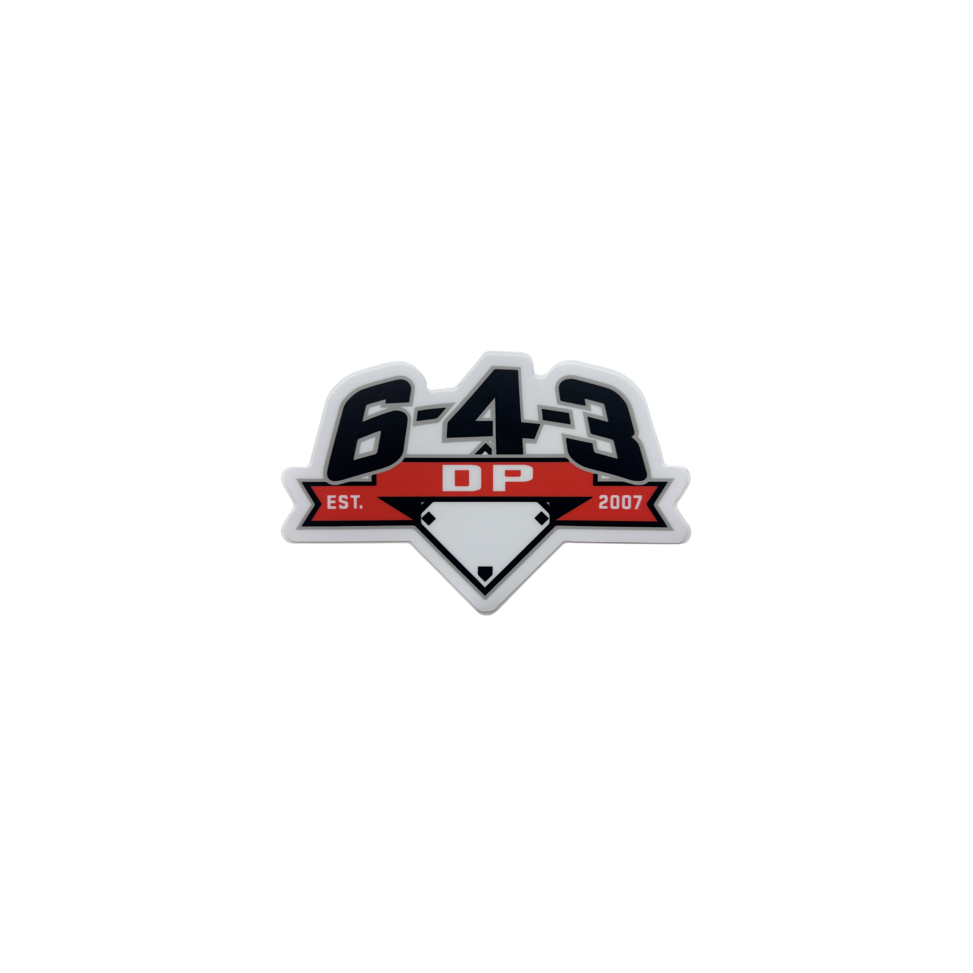 6-4-3 Sticker