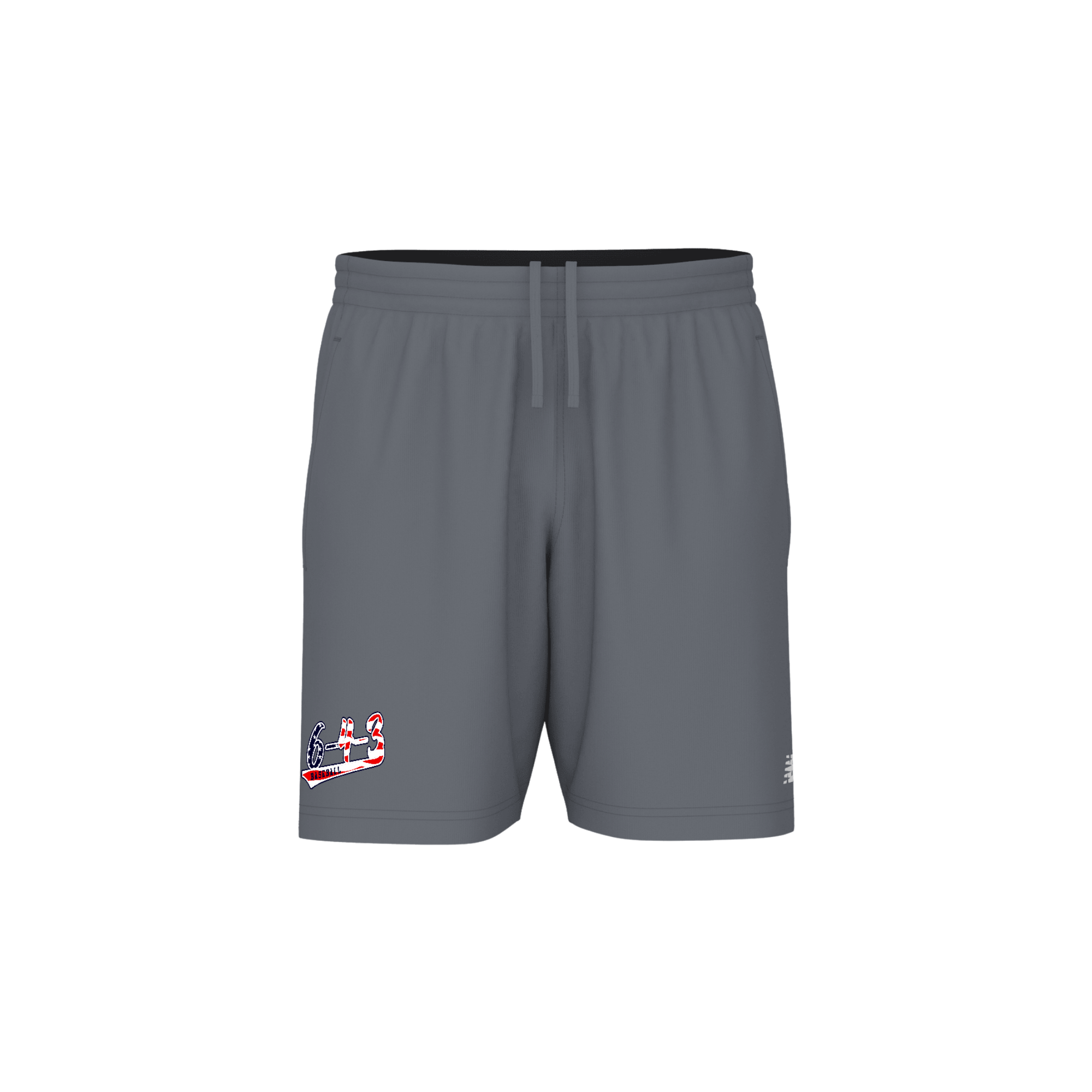 Stars and Stripes Logo Activate Shorts - Grey.png