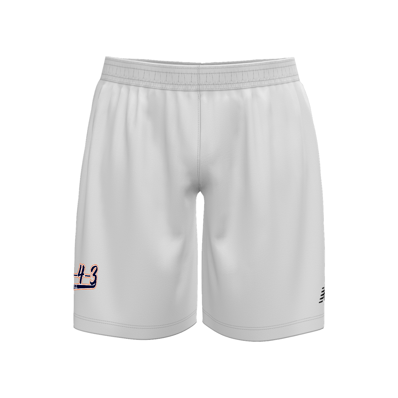 script logo training shorts - white.png