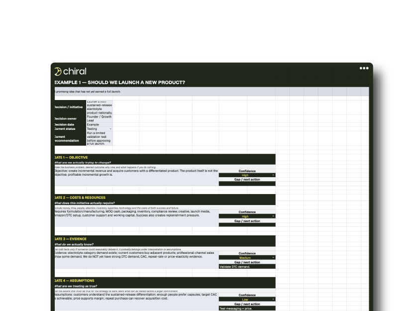 9 Gates Decision Making Framework Customizable Workbook
