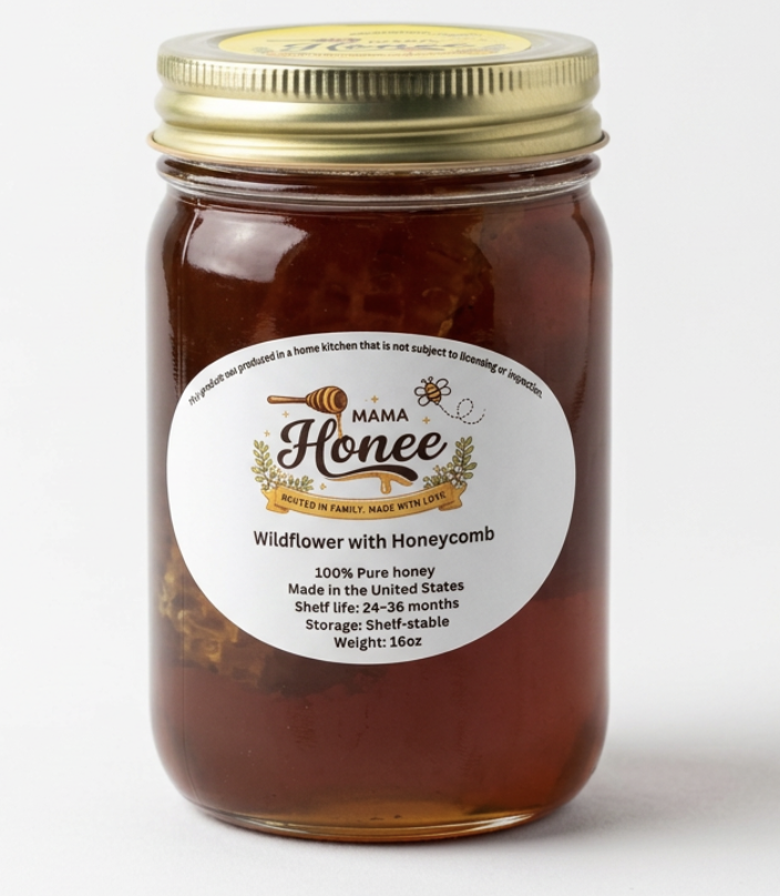 Wildflower Honey with Honeycomb