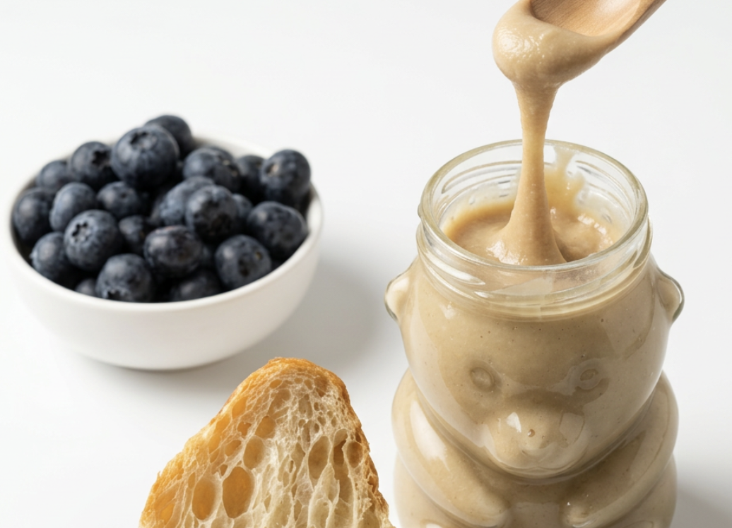 Natural Creamy Honey Bear Jar