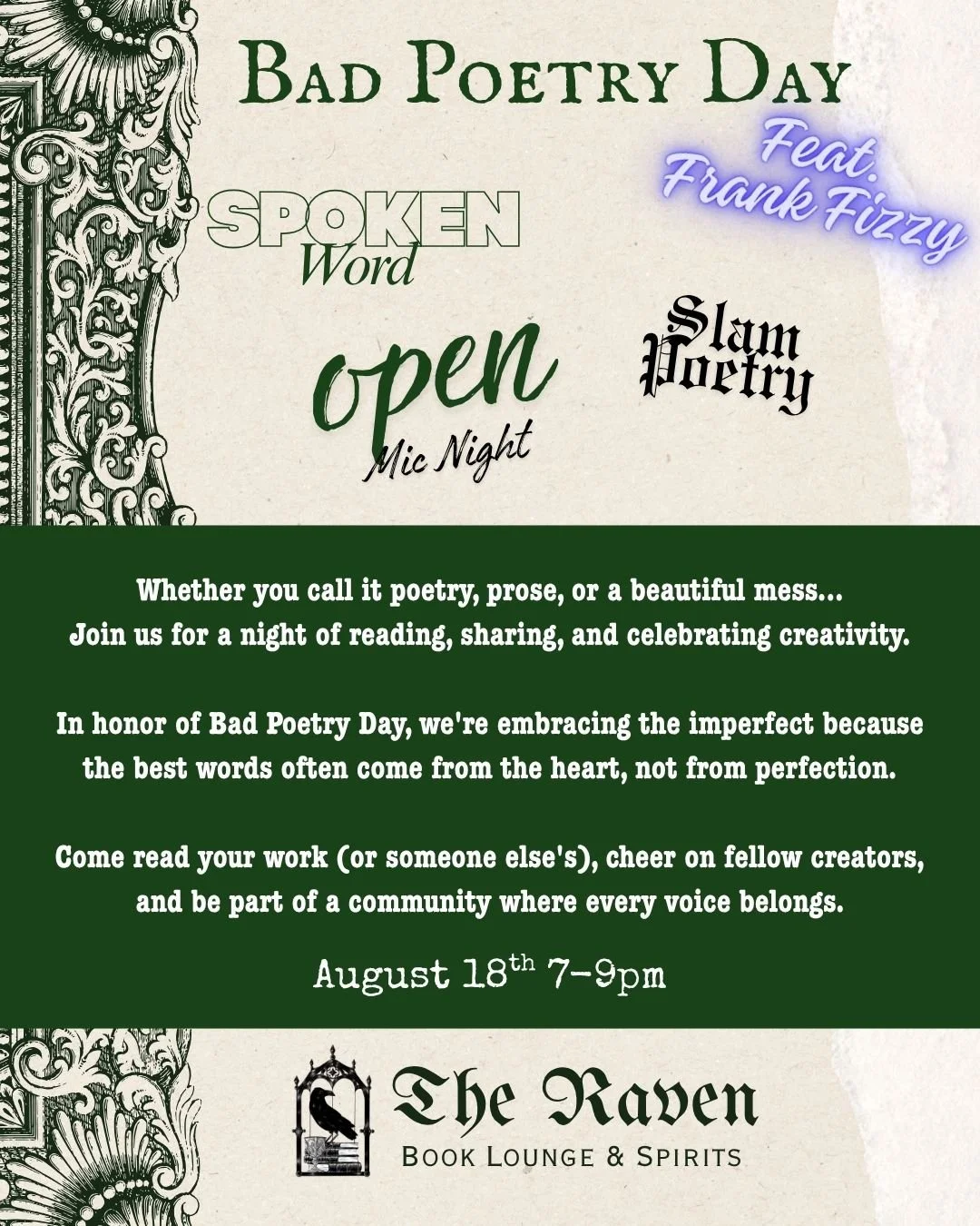 Bad Poetry Day- Open Mic