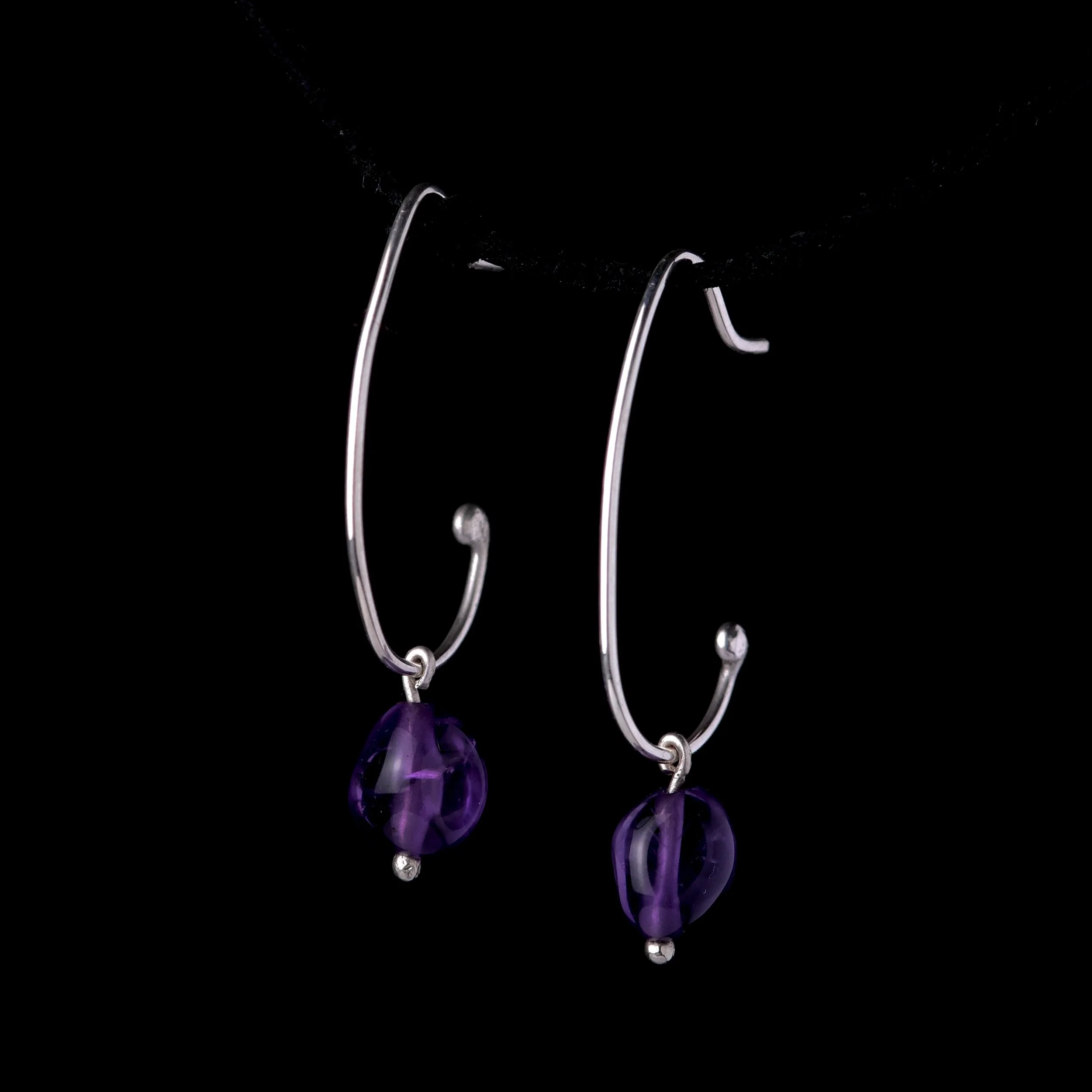 Gebogen mit Amethyst 