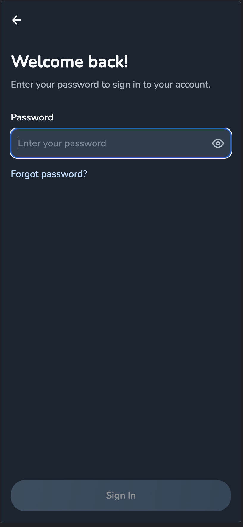 They are then asked for their password