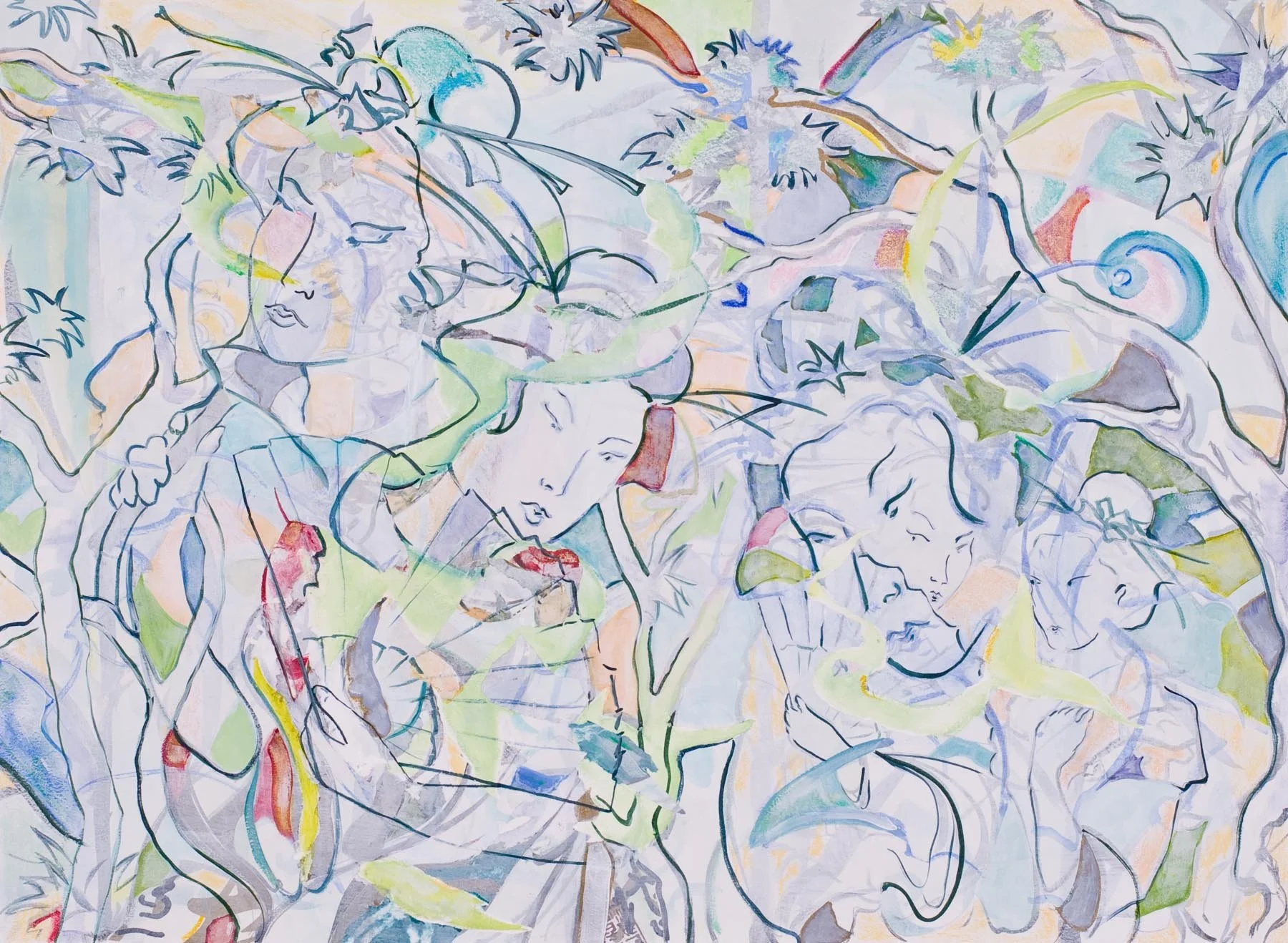 WuLi Geisha, (29.5x36.5, on paper), 2010