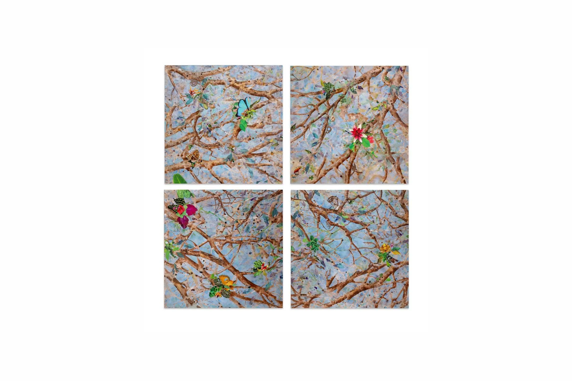 The Flow of Life, 48x48 each (Public Commission, Cone Health Heart and Vascular Center, 2024)