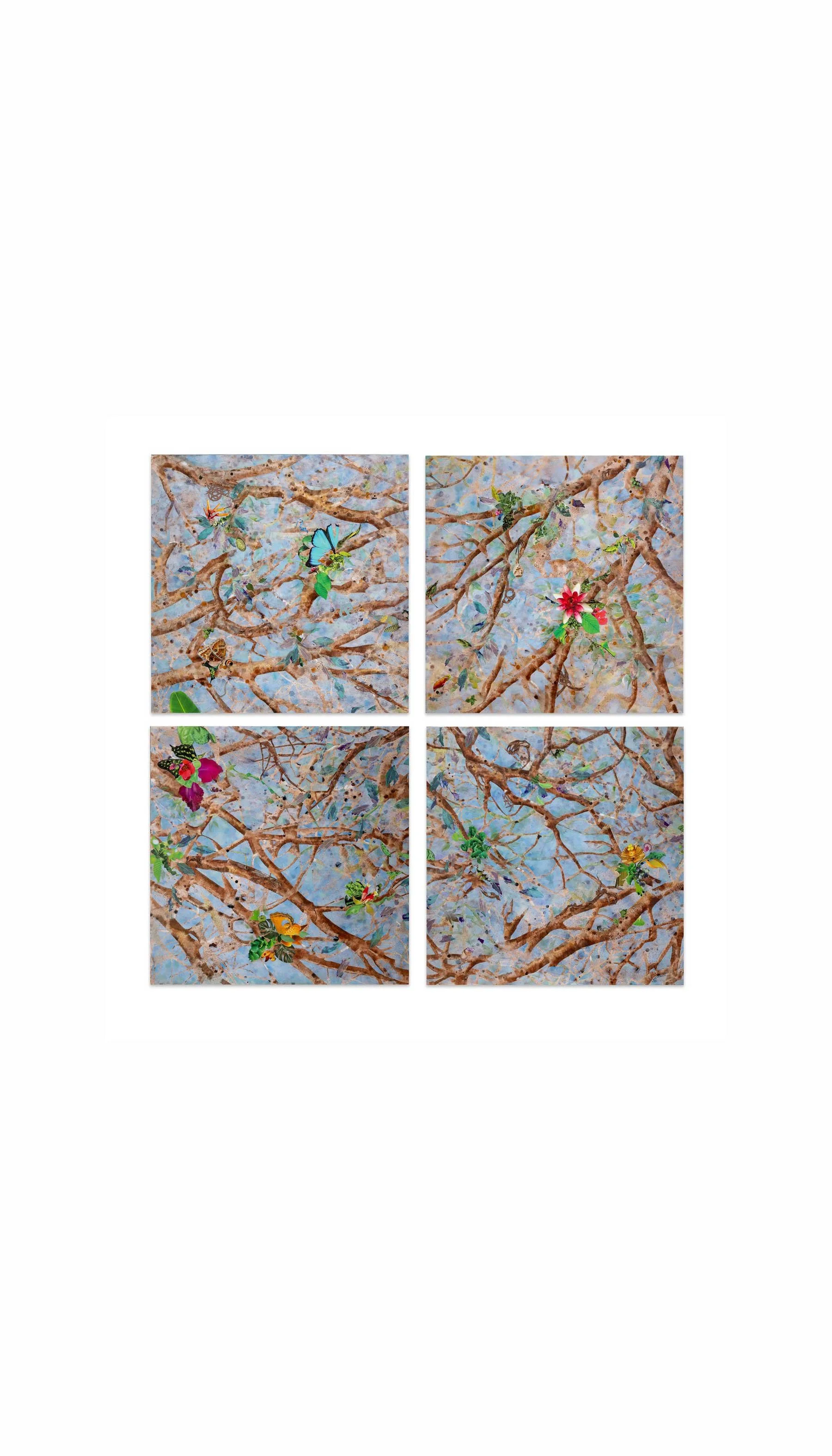 The Flow of Life, 48x48 each (Public Commission, Cone Health Heart and Vascular Center, 2024)