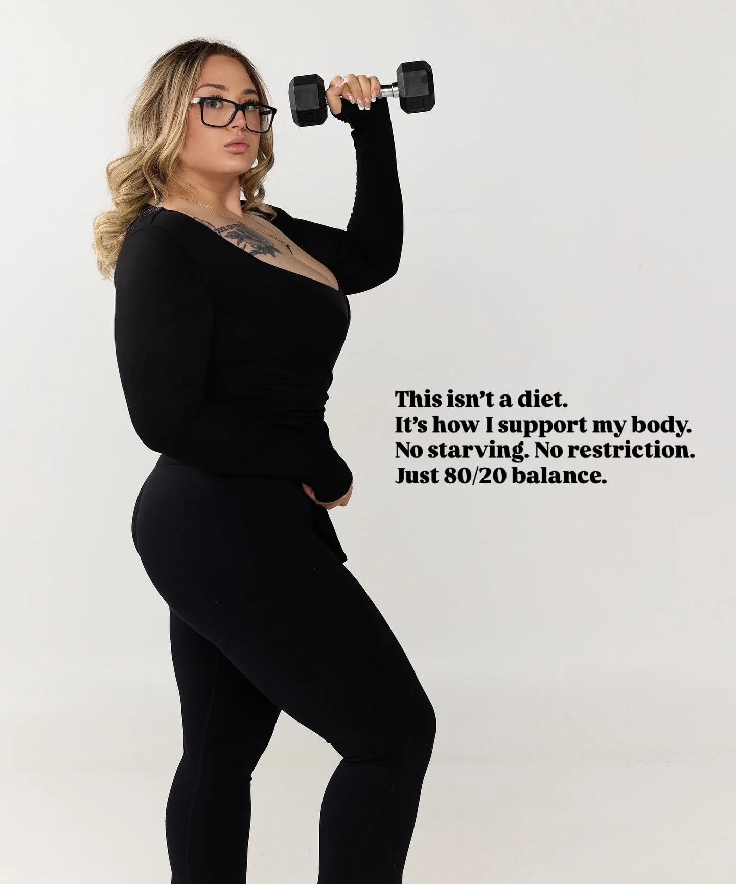 Most women aren&rsquo;t struggling because they eat too much, they&rsquo;re struggling because they can&rsquo;t stay consistent.

Over-restrict &rarr; give up &rarr; start again.

This is what I actually eat to support my body and reach my goals:
80%