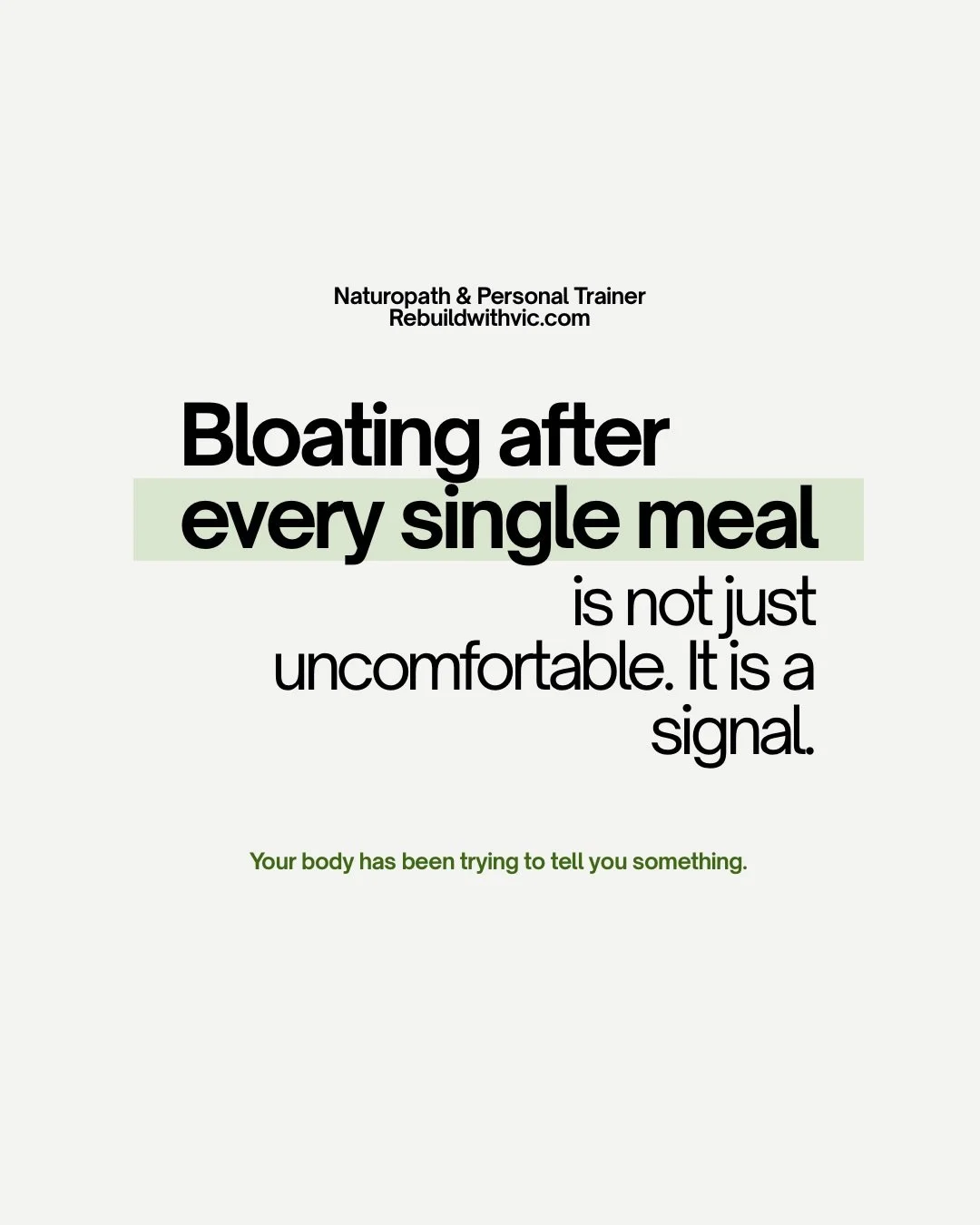 Your bloating is not a personality trait. It is a signal.

Swipe to understand what your gut is actually trying to tell you.

Follow for naturopathic education that puts the power back in your hands

#naturopathy #horomones #women #bloating