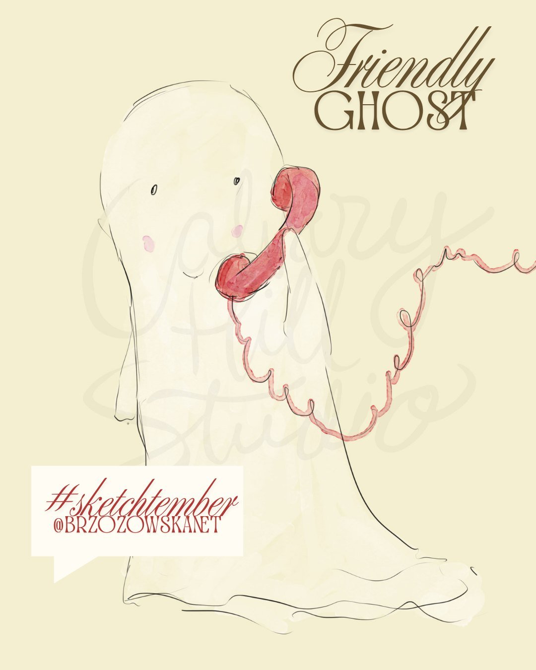 She just wants to chat! Hope you enjoy my sketch of a little friendly ghost for today's prompt from @brzozowskanet #sketchtember
.
.
#drawing #illustrator #illustration