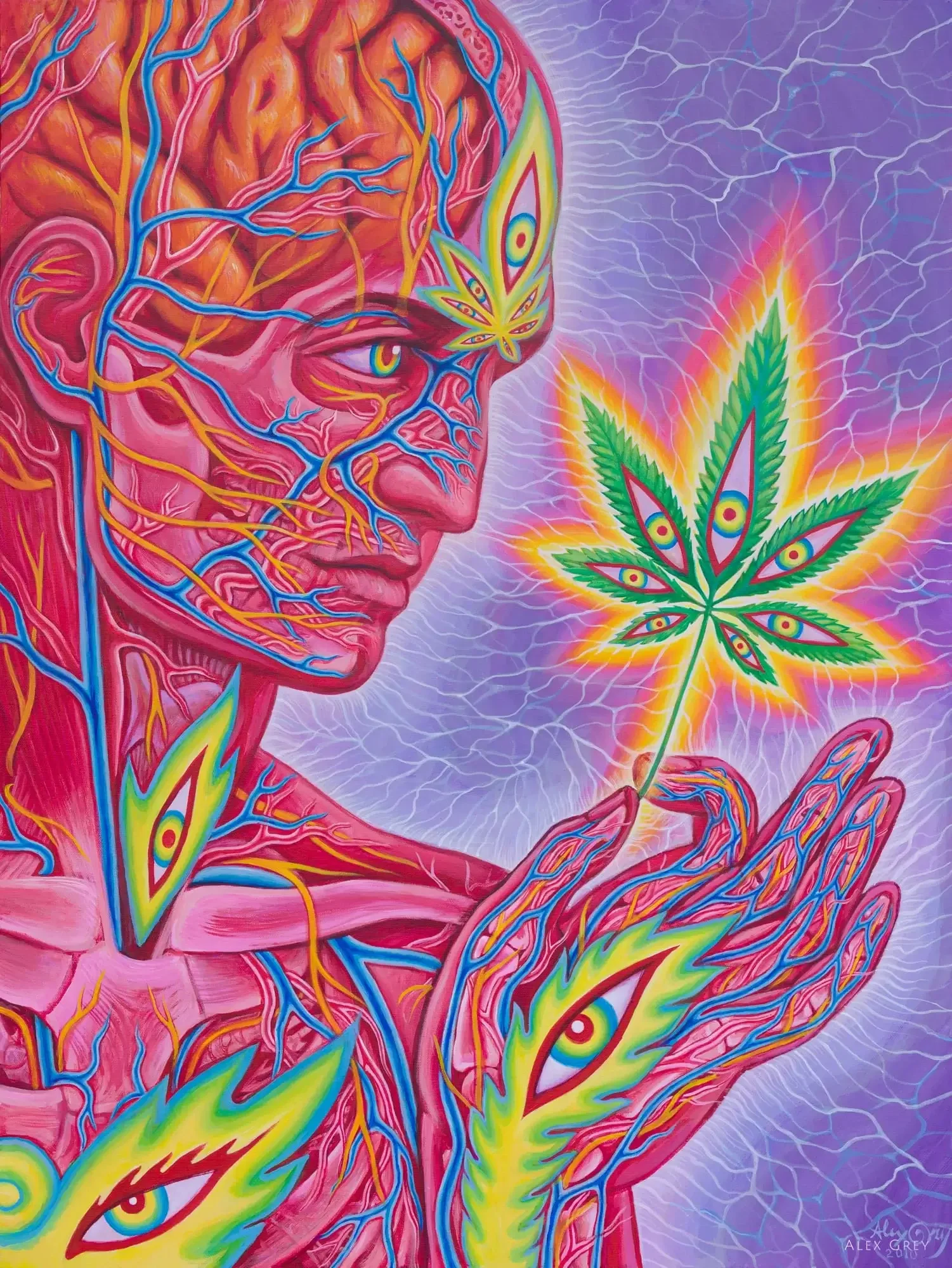Cannabis Sutra (2007) |  Acrylic on canvas | 40" x 30" | Available for purchase