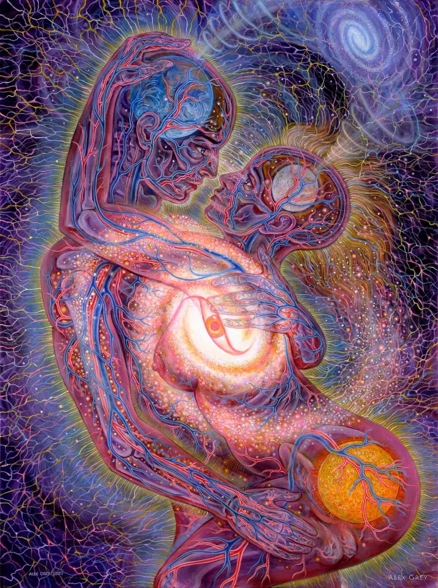 Love Is A Cosmic Force (2009) | Acrylic on Canvas | 30" x 40"