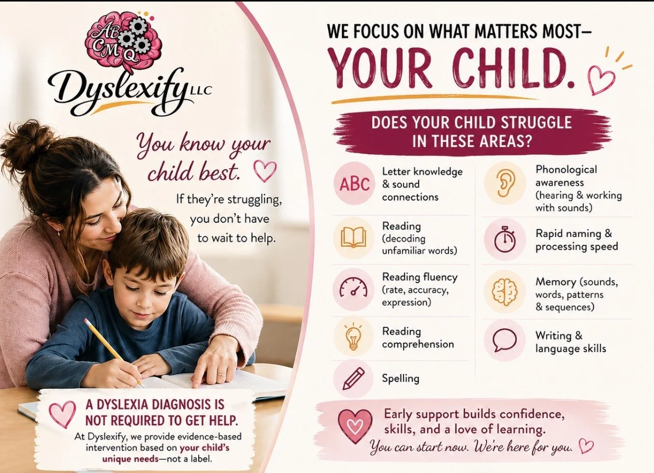 Dyslexia therapy and reading support for children struggling with phonics, spelling, reading fluency, comprehension, memory and writing skills
