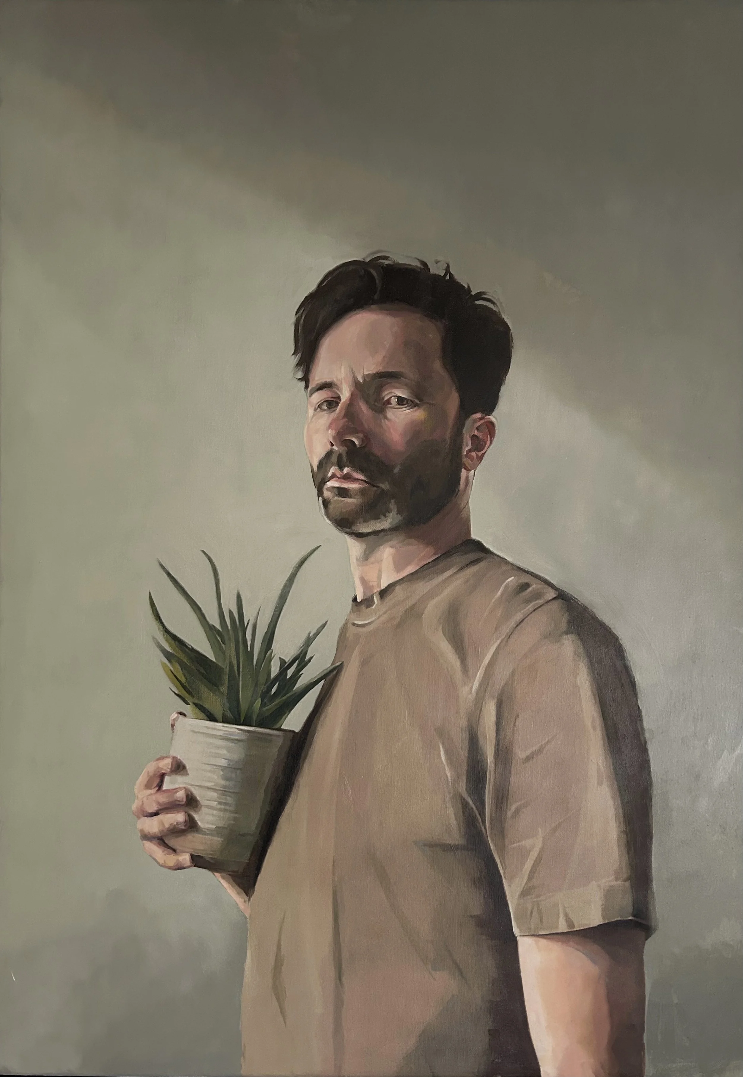 Self Portrait with Aloe
100x70cm
Oil on Canvas
£1600
