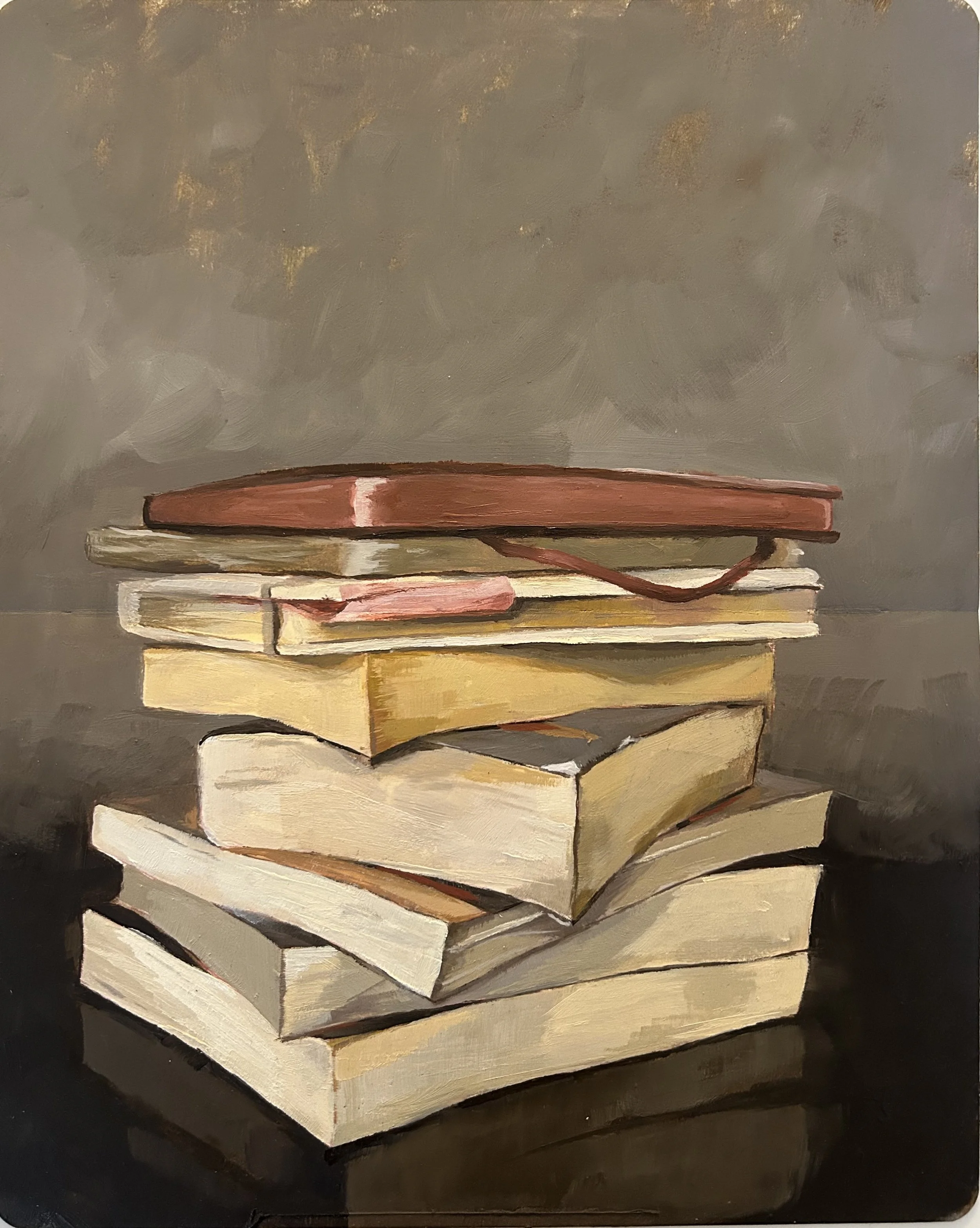 Book Stack
25x20cm
Oil on Paper