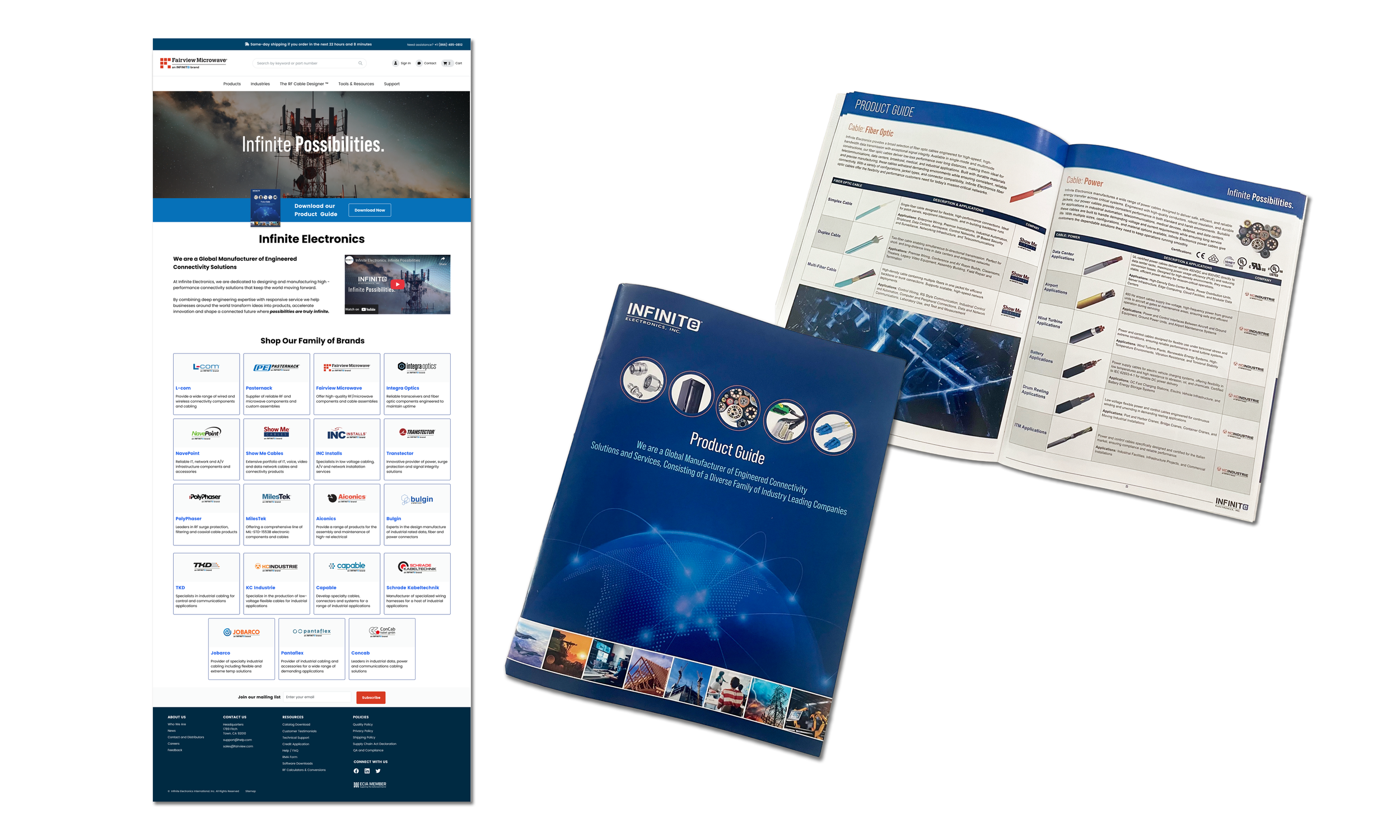 IE Product Guide and Landing Page