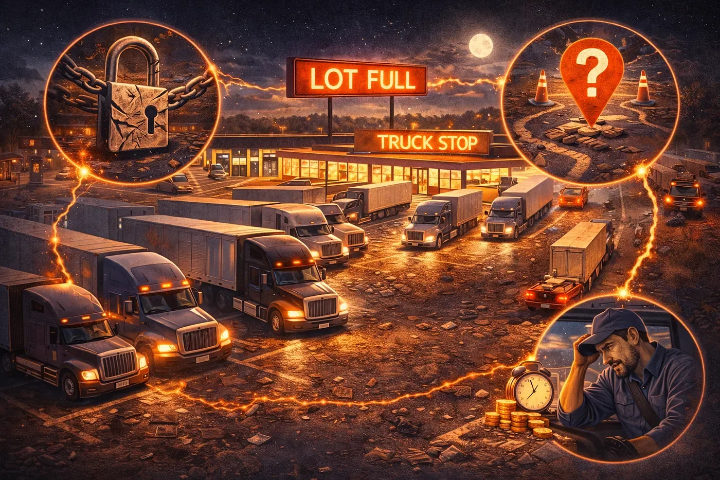 Why Truck Stops Can’t Solve the Fleet Parking Crisis