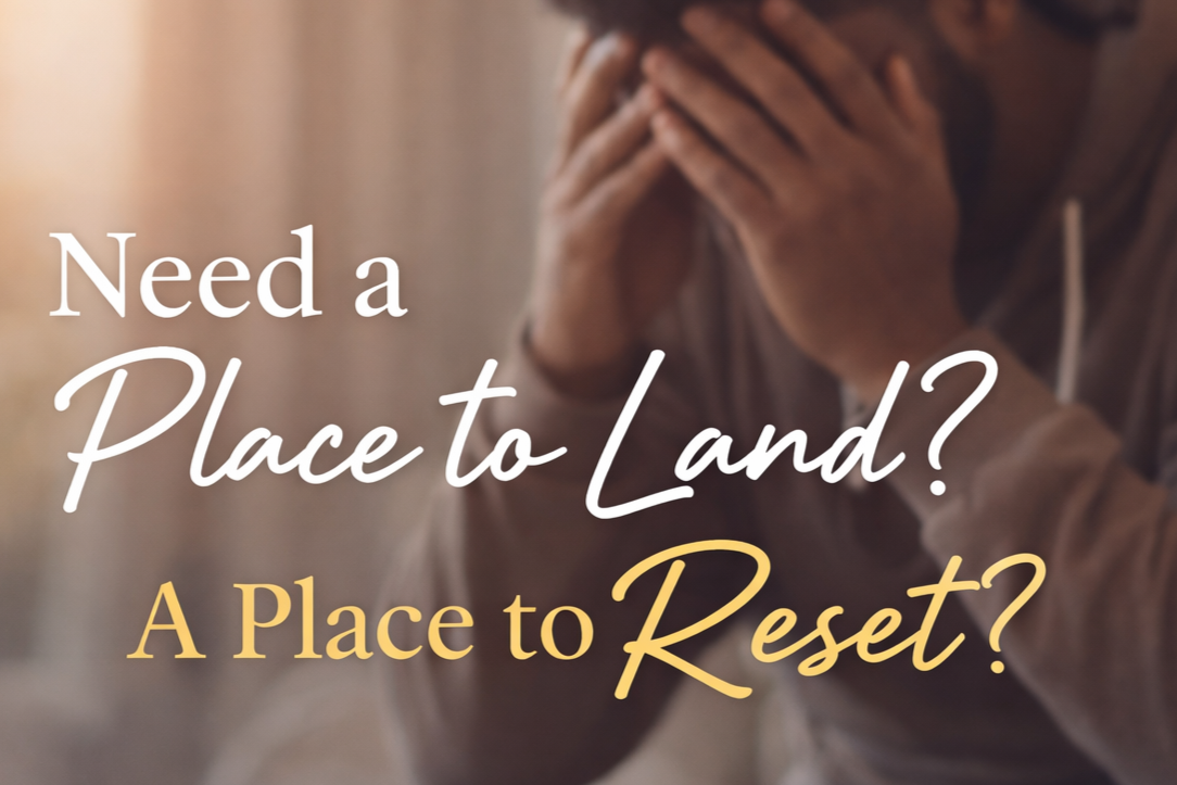 Individual feeling overwhelmed, representing need for stable and safe housing