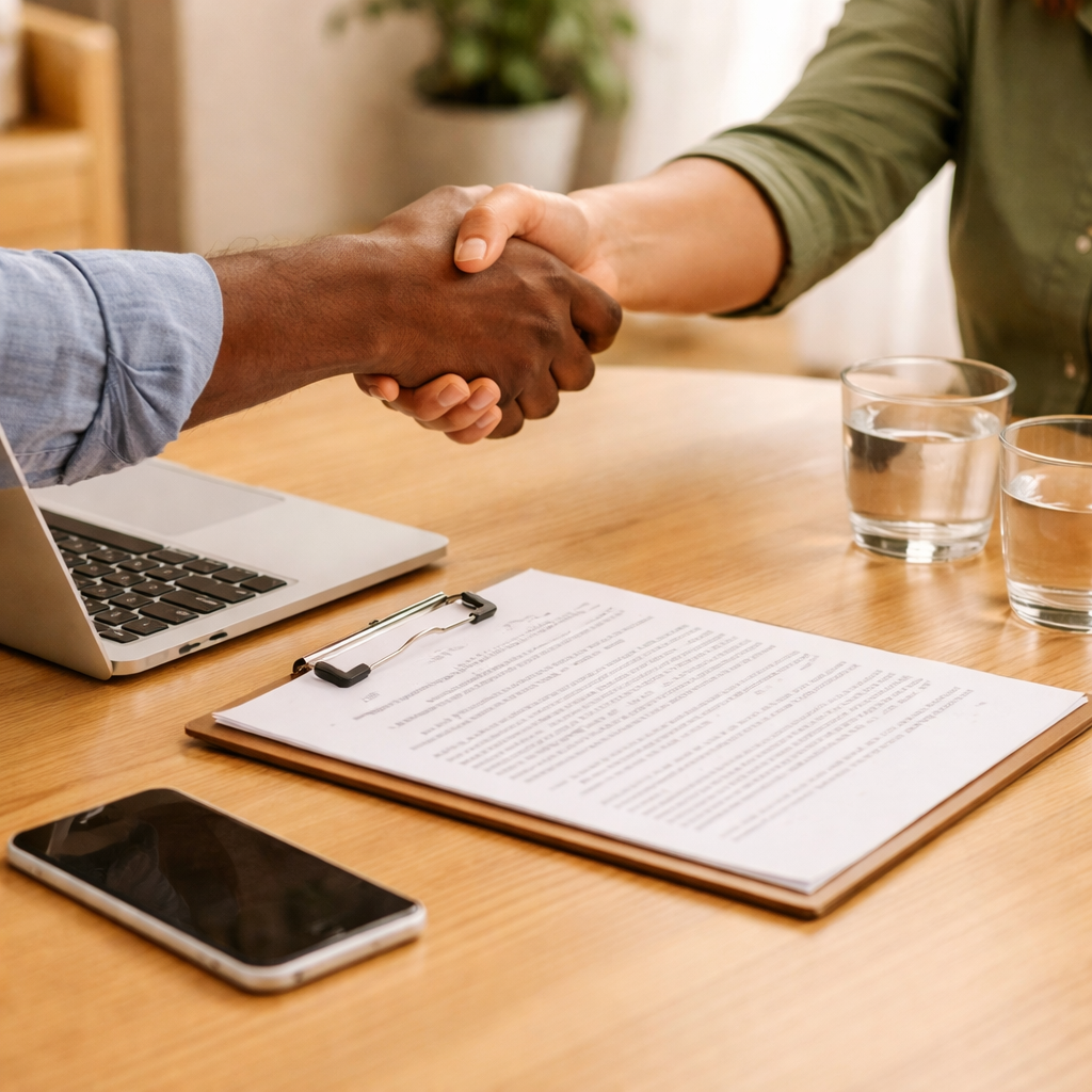 Housing application process and agreement for shared living
