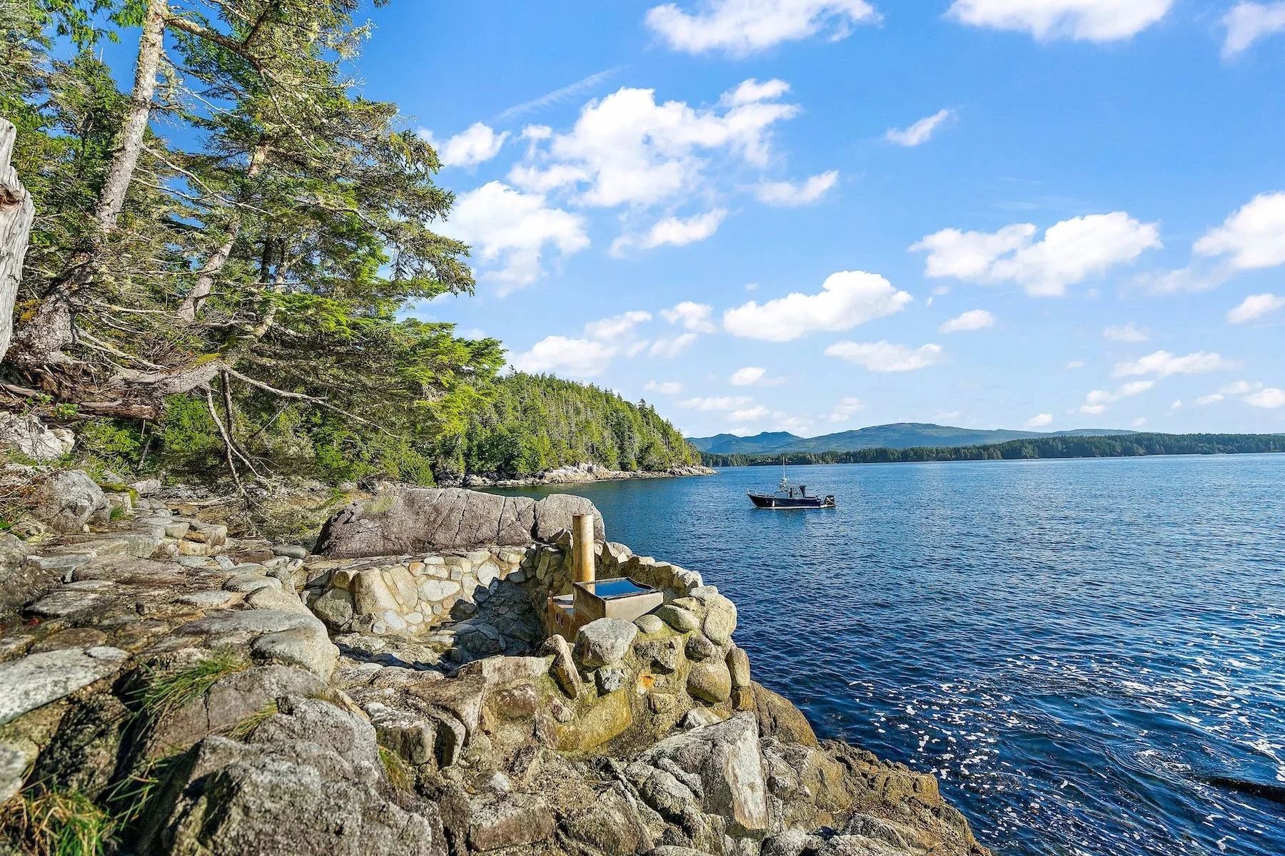 Enjoy Boating the Shoreline on a Sunny Day