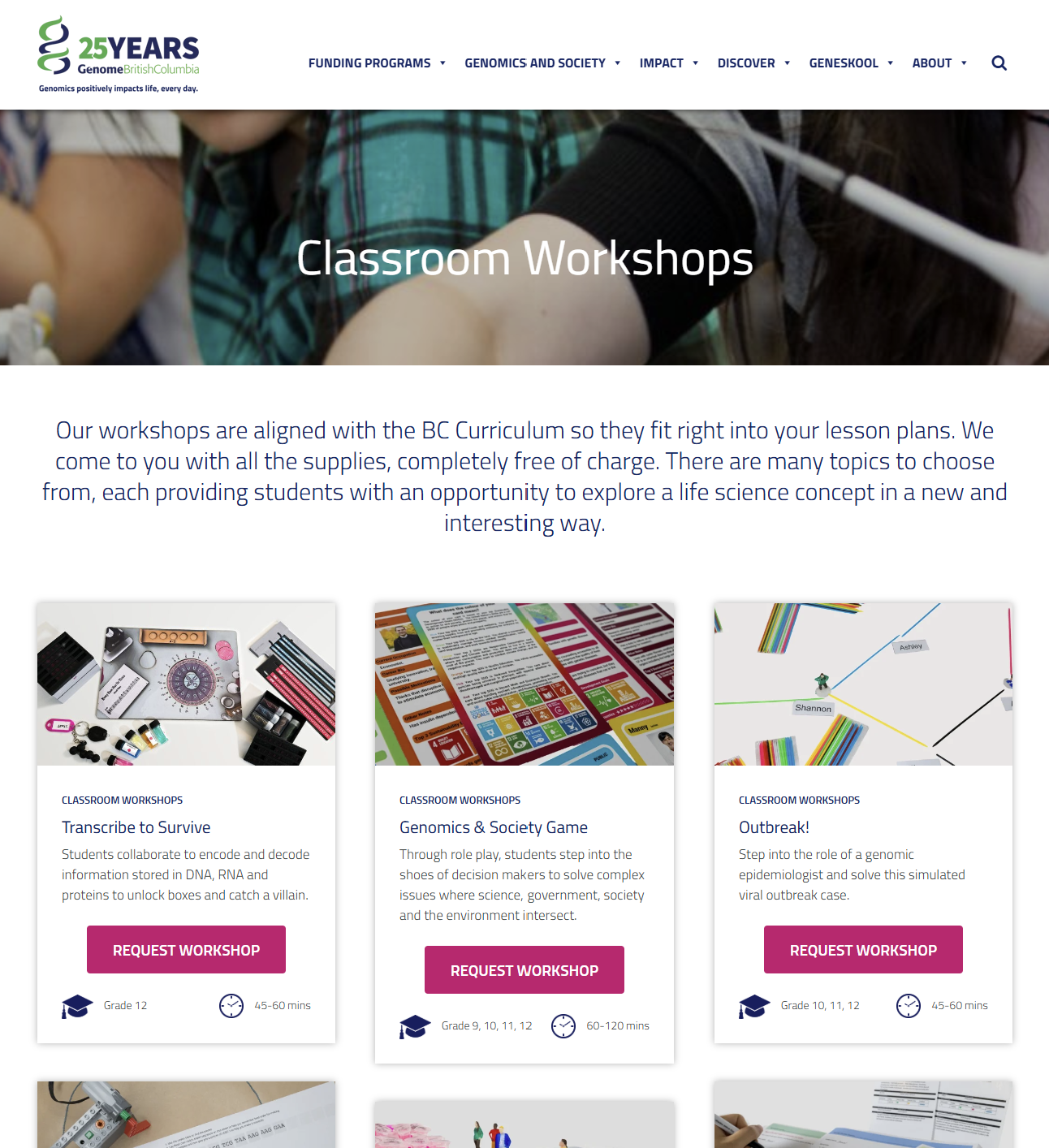 Geneskool (Genome BC) Releases New Tabletop Escape Room Classroom Workshop