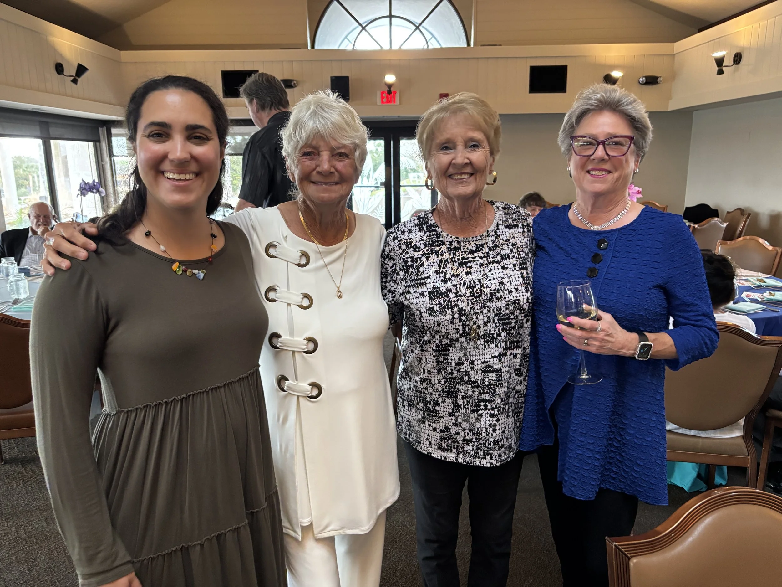 Friends enjoying the evening