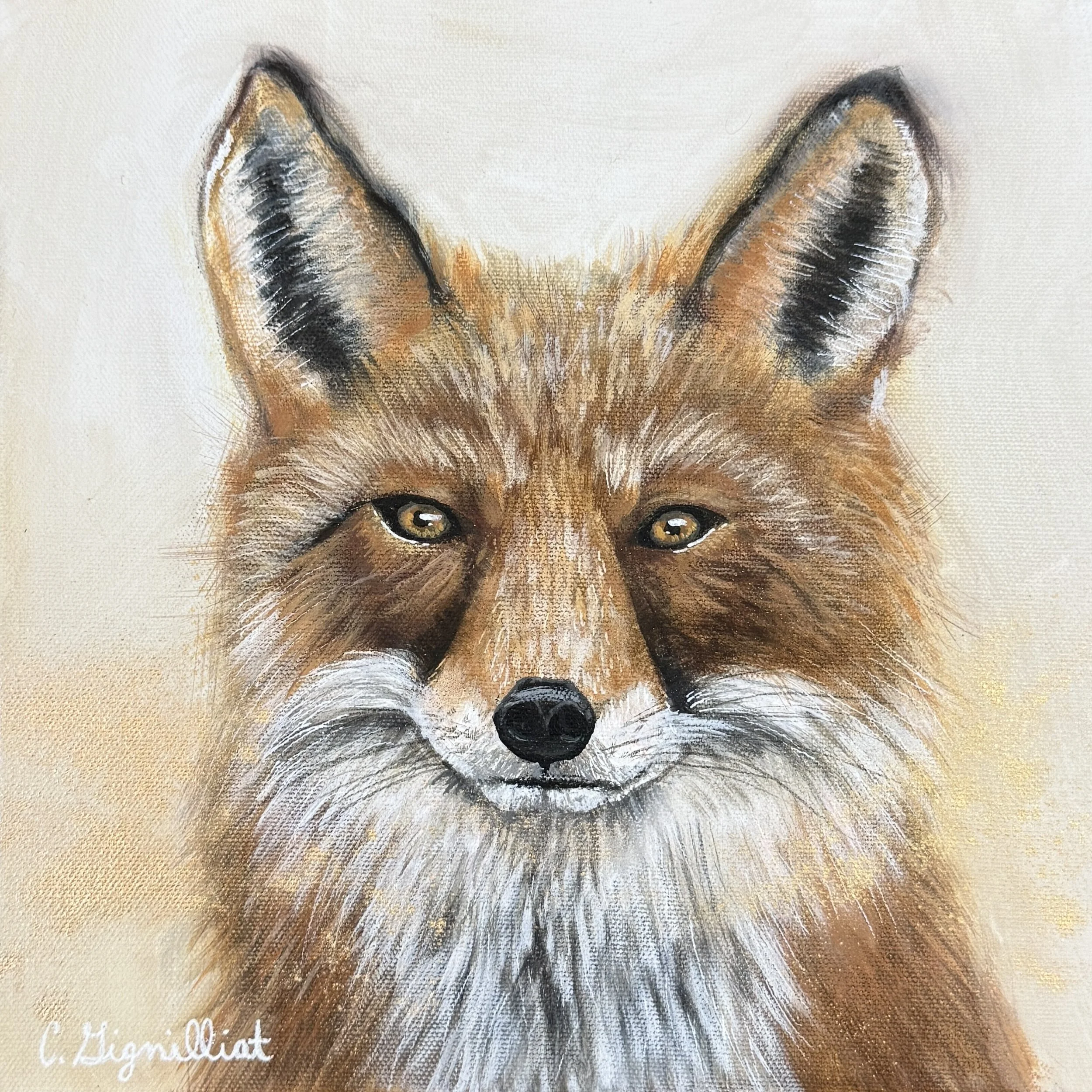 Ernest Fox - 12 x 12 inches 